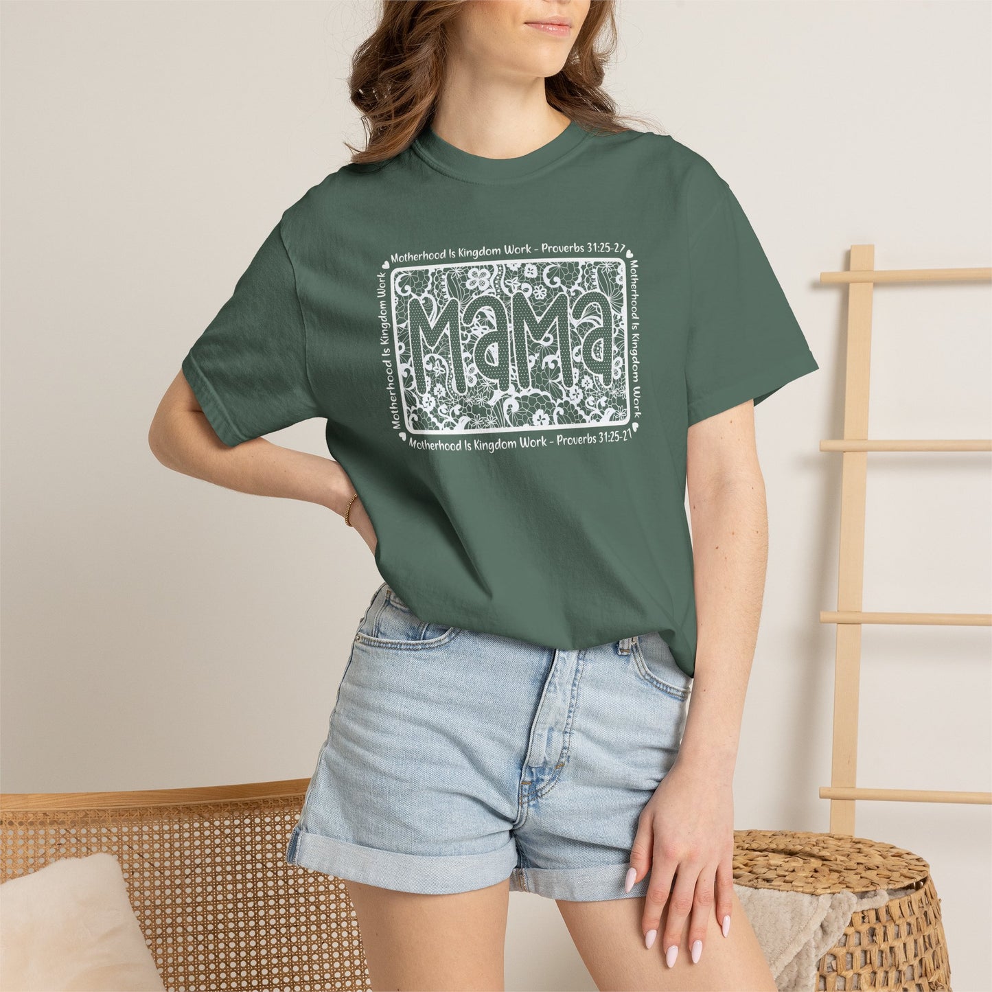 Mama Lace Comfort Colors Unisex Shirt
