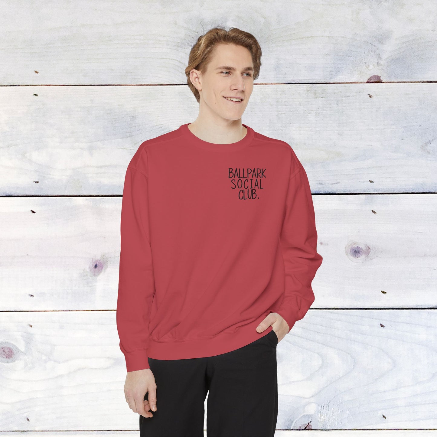Ballpark Social Club Comfort Color Sweatshirt Black