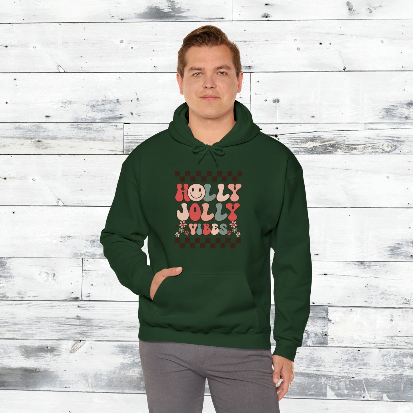 Holly Jolly Vibes Hoodie