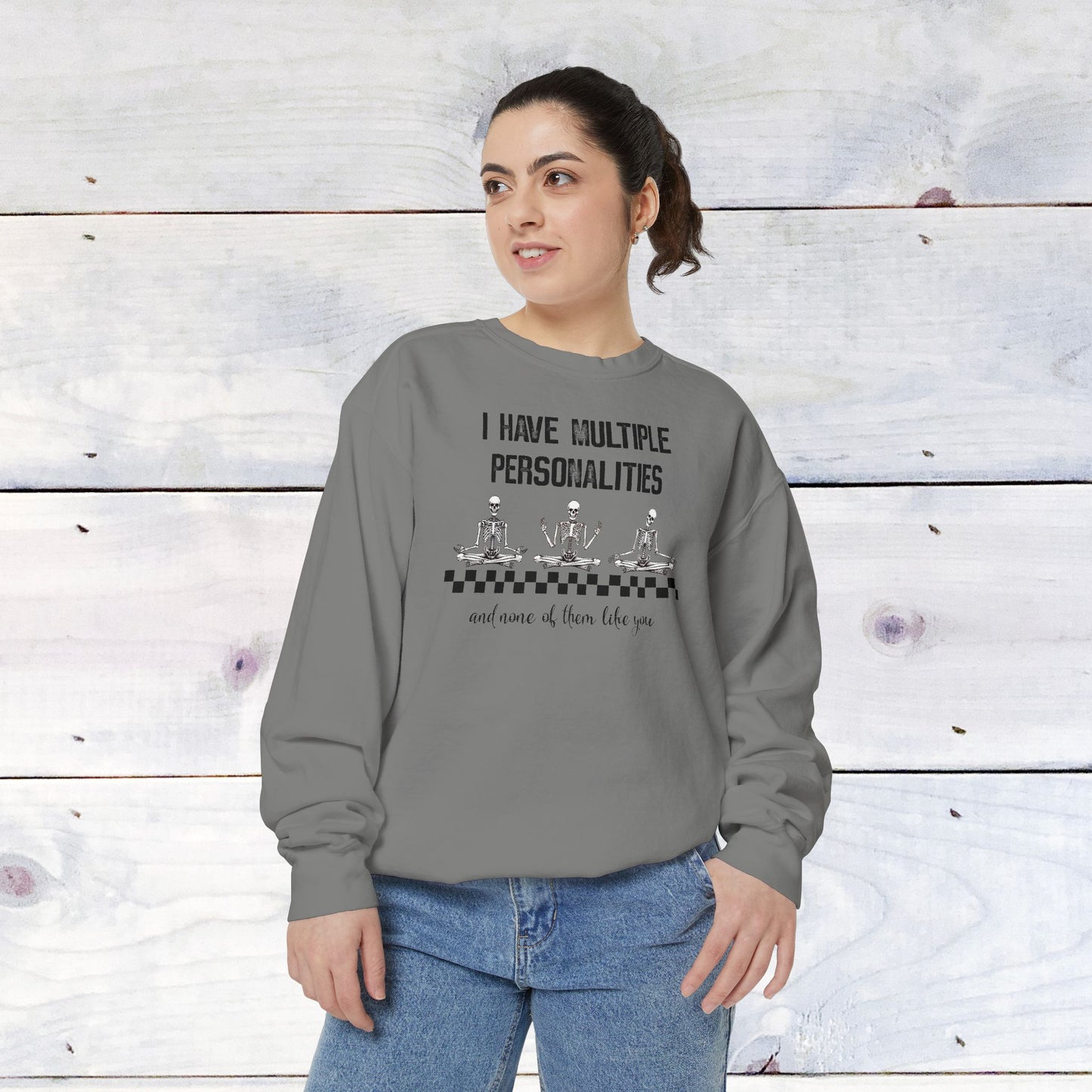 Multiple Personalites Comfort Colors Sweatshirt