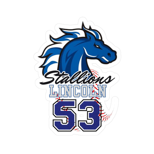 Stallions 53 Custom Vinyl Sticker