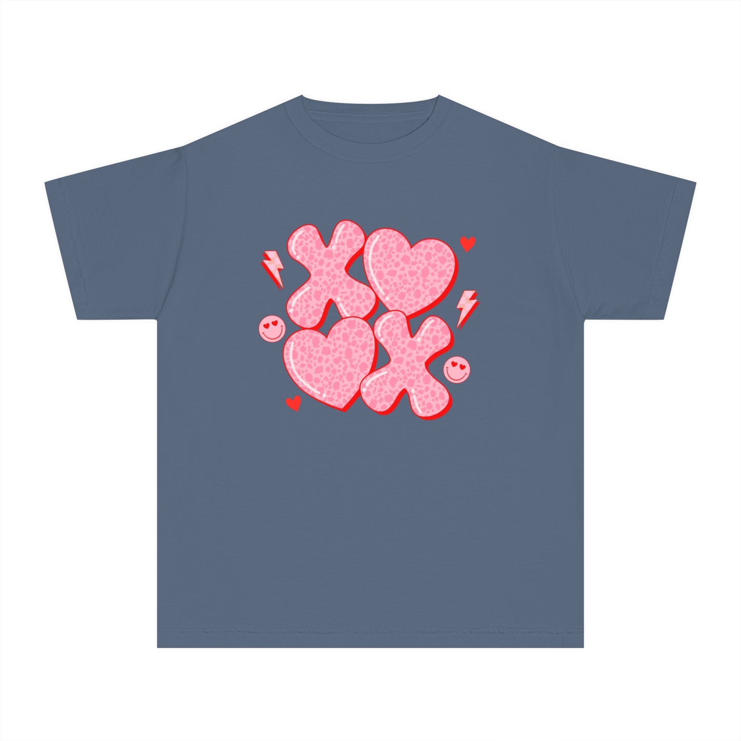 XOXO Cheetah Youth Comfort Colors Tee