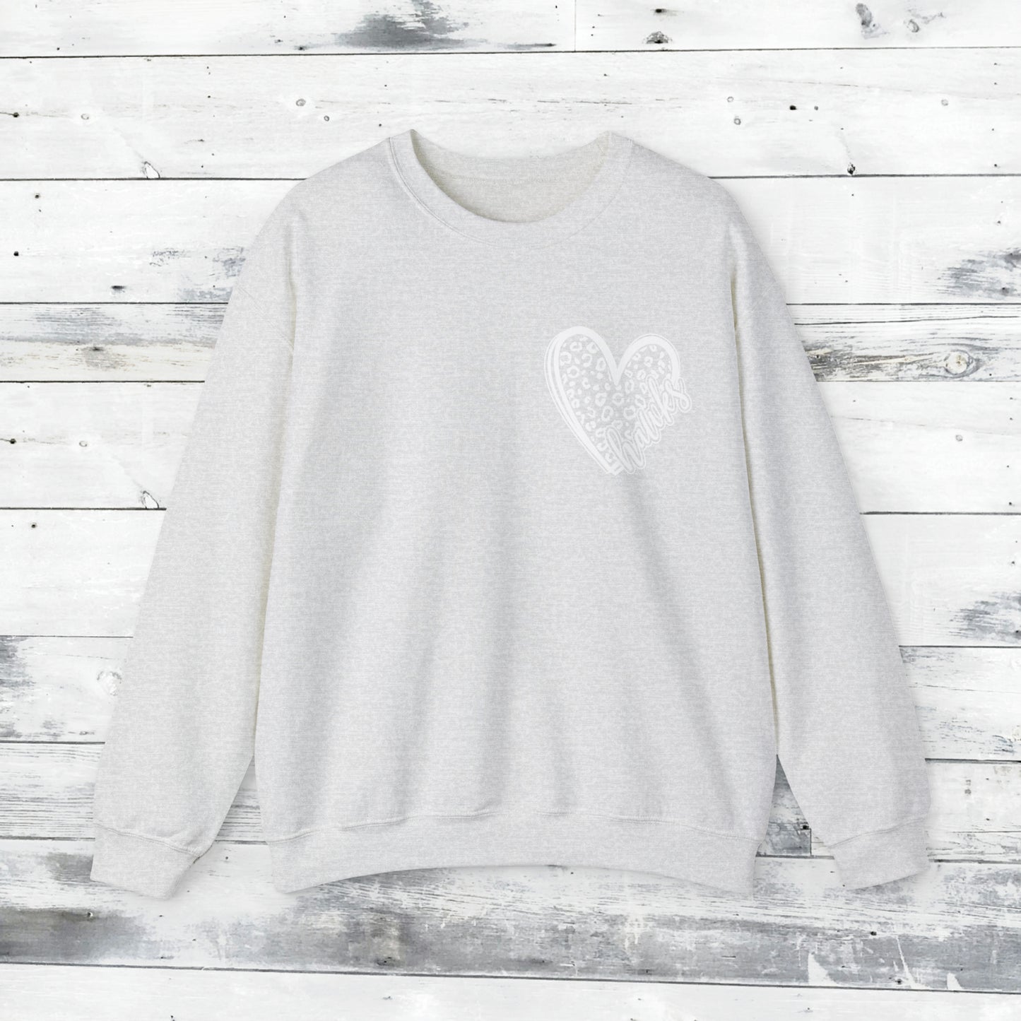 Hawks Cheetah Heart Sweater