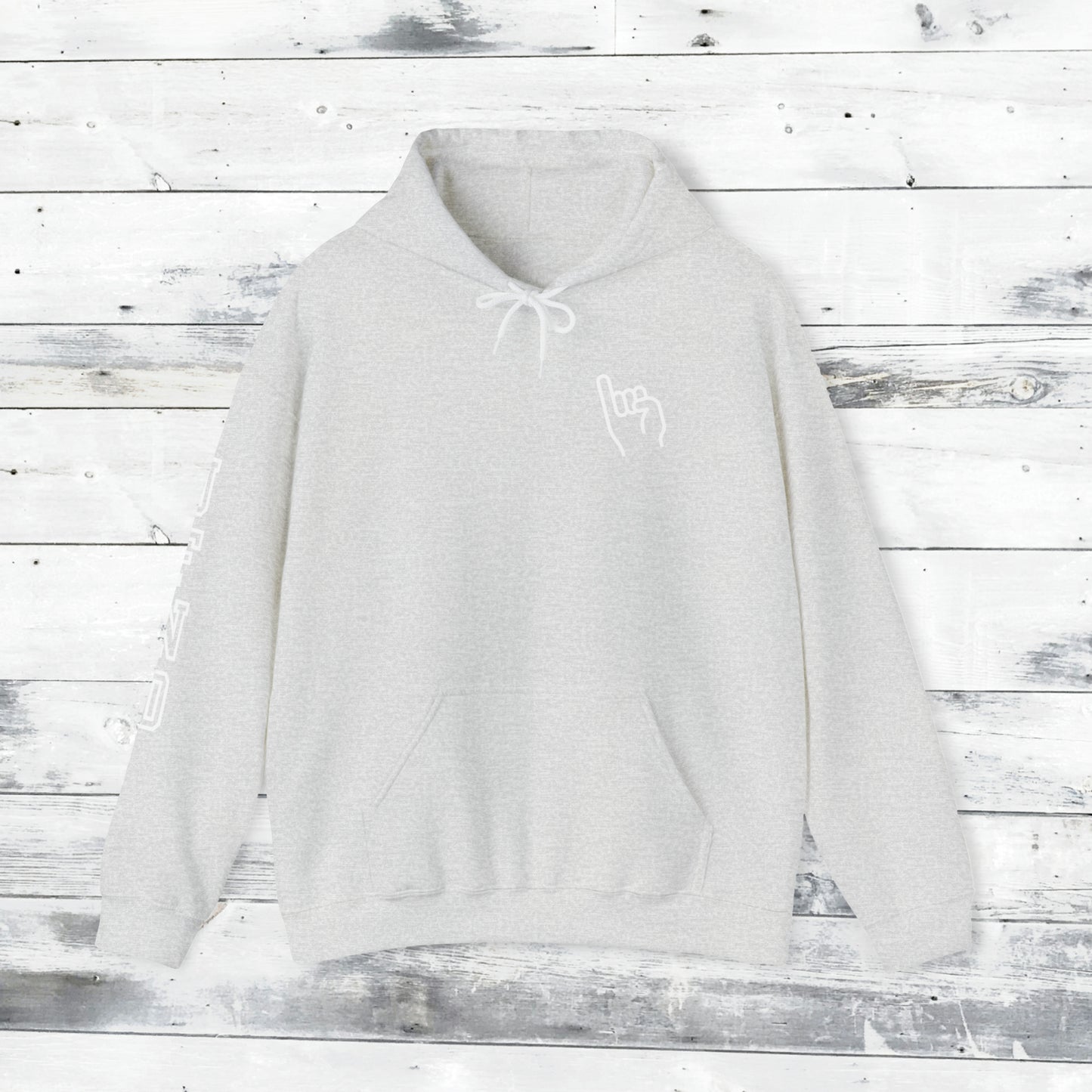Jackets Stinger Hoodie Front - JFND Sleeve - Old School R back