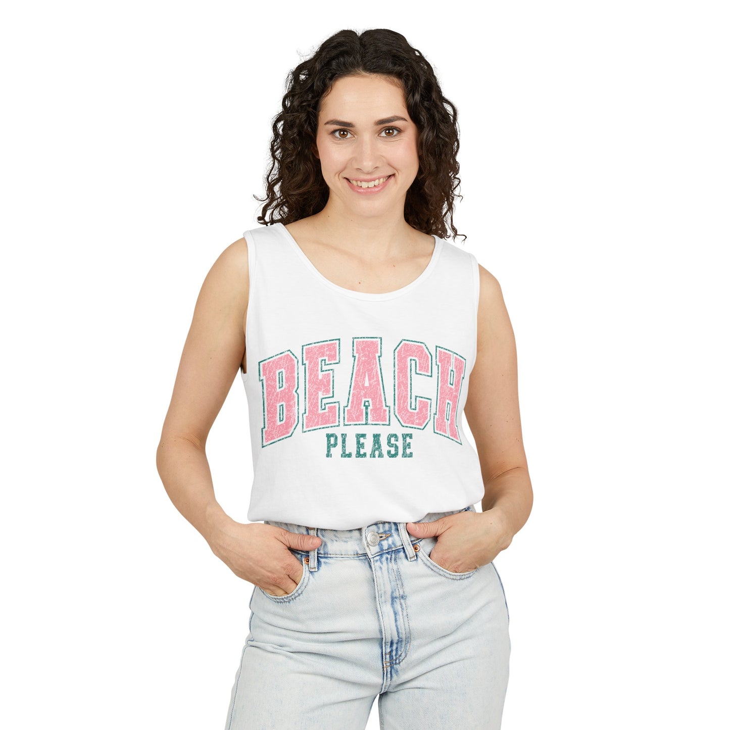 Beach Please Tank - Comfort Colors