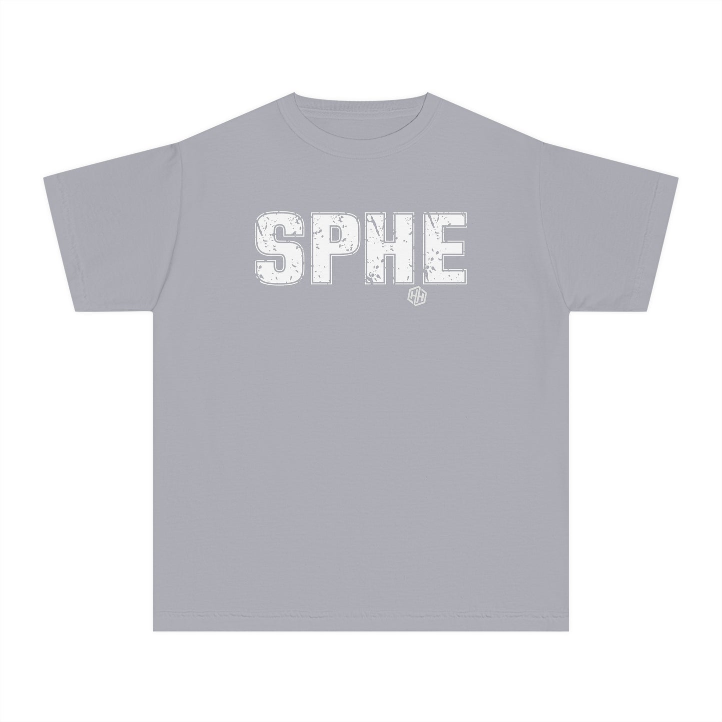 SPHE Youth Comfort Colors T . White Text