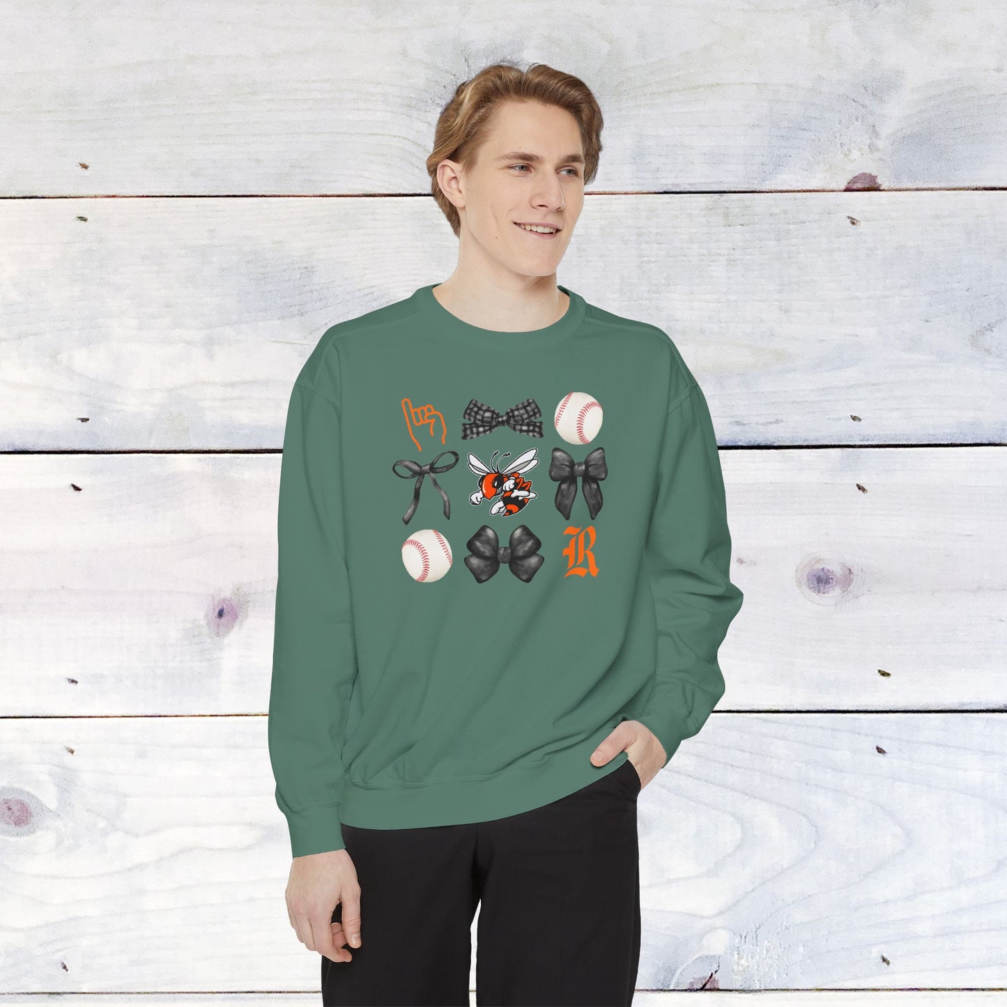 The GRID Rockwall Baseball Comfort Colors Sweater