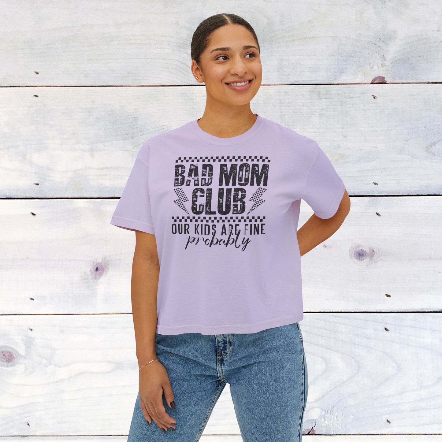Bad Mom Club Tee - Comfort Colors Women's Boxy T‑Shirt