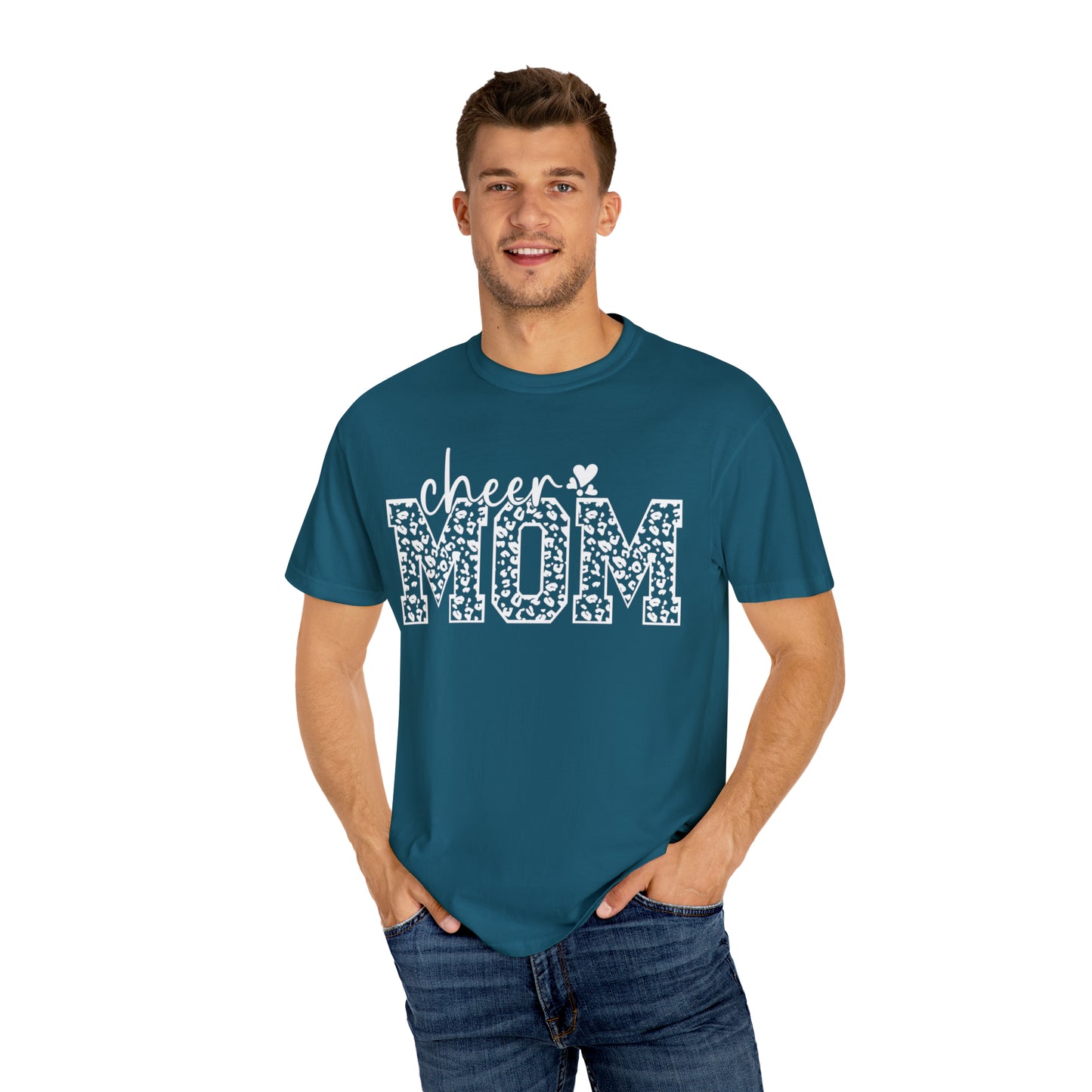 Cheetah Cheer Mom - Comfort Colors T