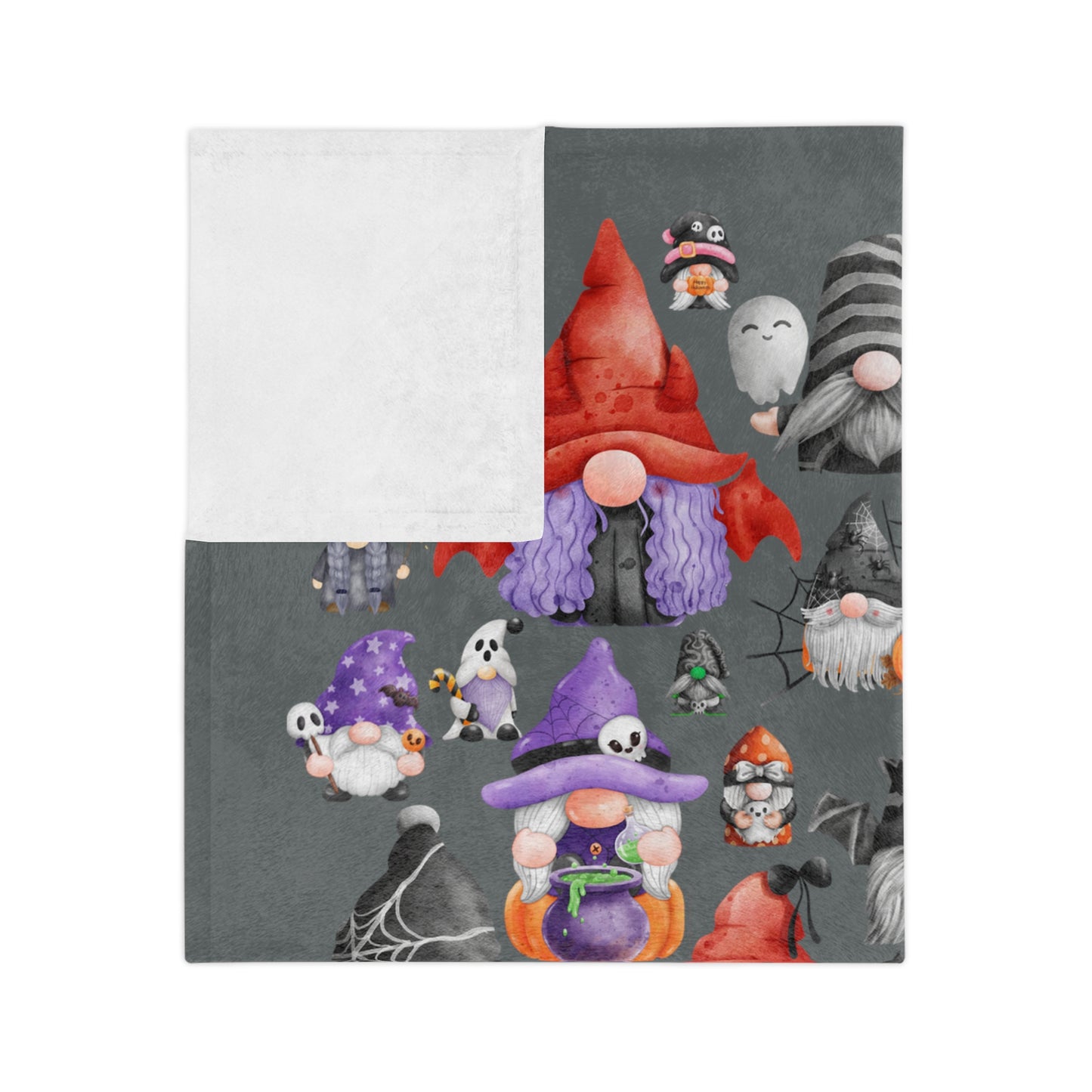 The Gnome Halloween Blanket - Dark Gray
