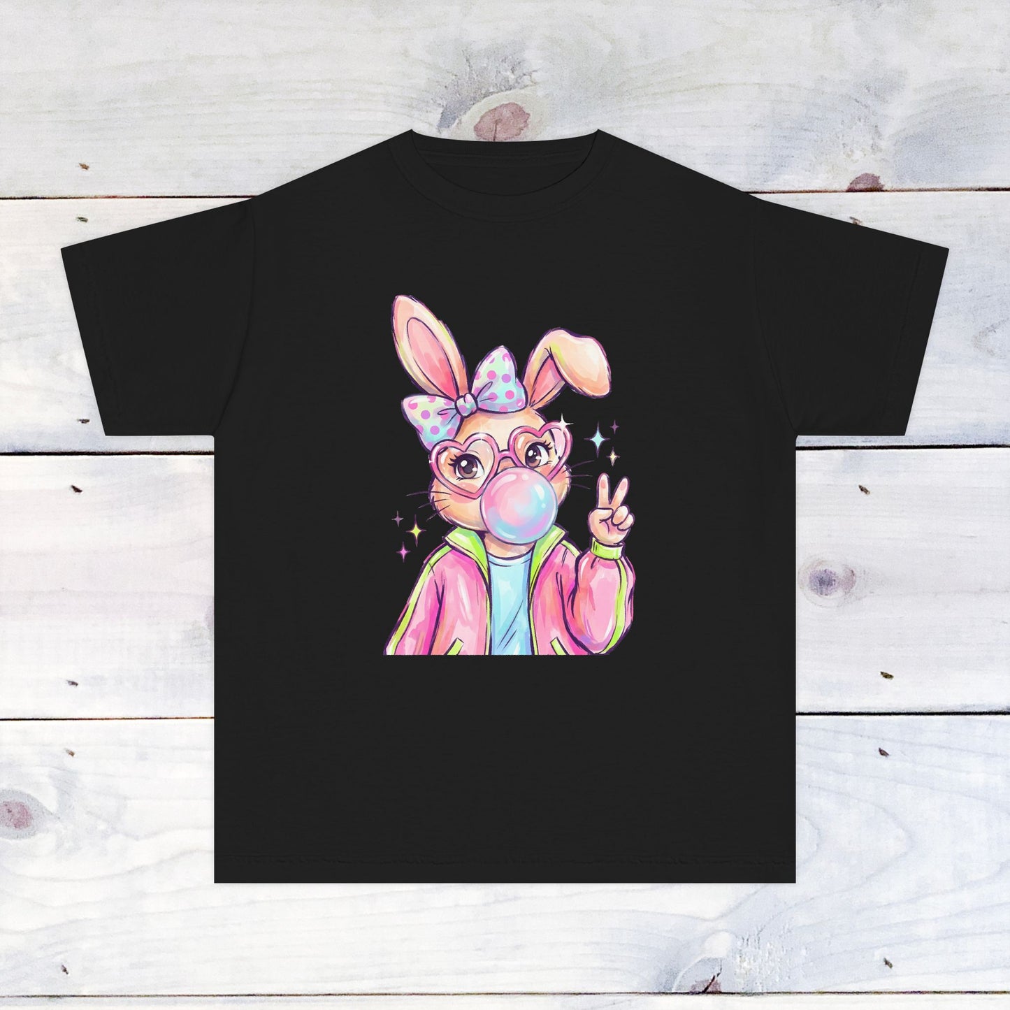 Bunny Bubble Spring Comfort Colors Youth Shirt