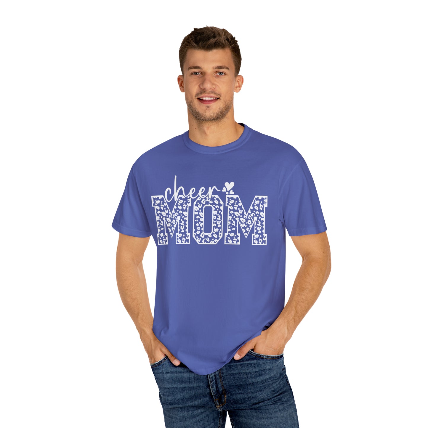 Cheetah Cheer Mom - Comfort Colors T