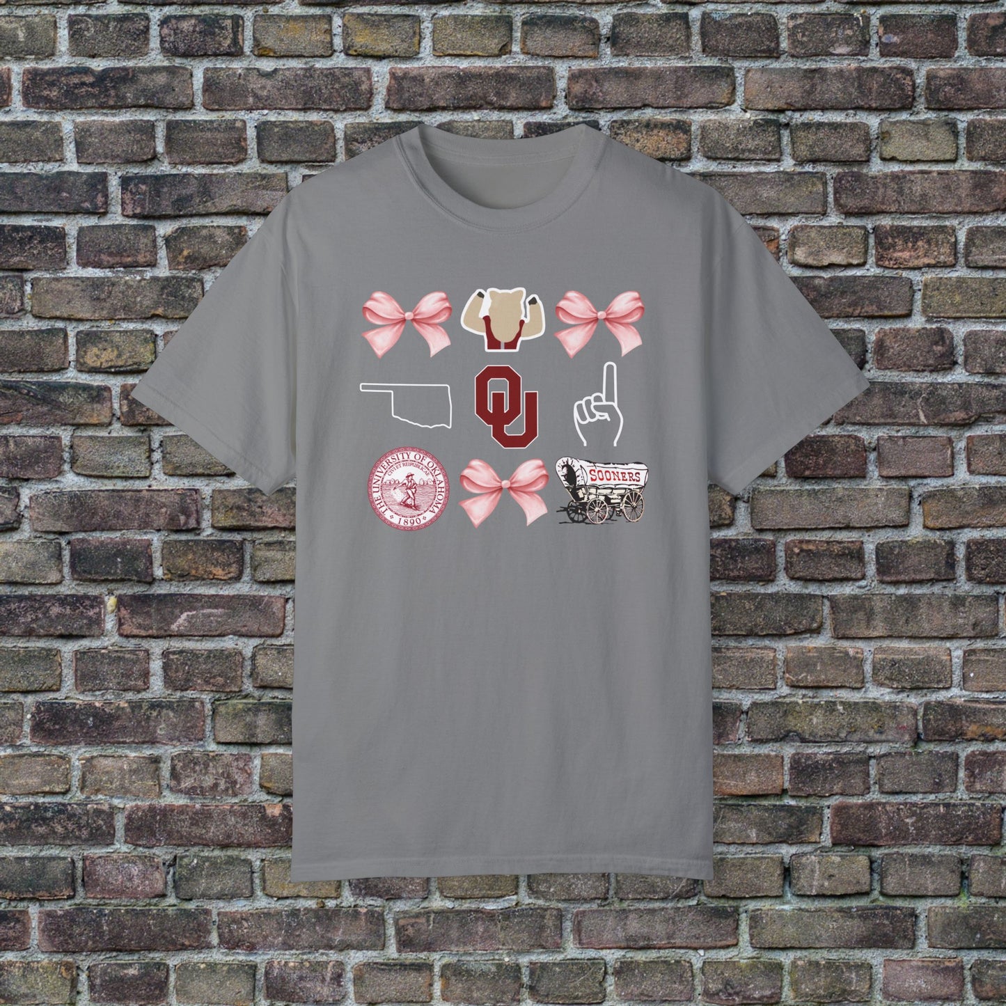 Oklahoma Sooners Bow Comfort Colors - Dark