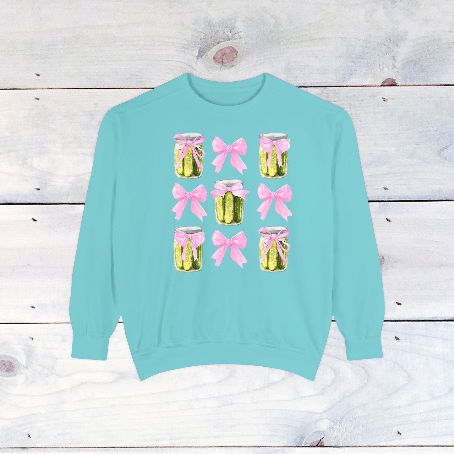 Pickles & Bows Adult Comfort Colors Sweatshirt