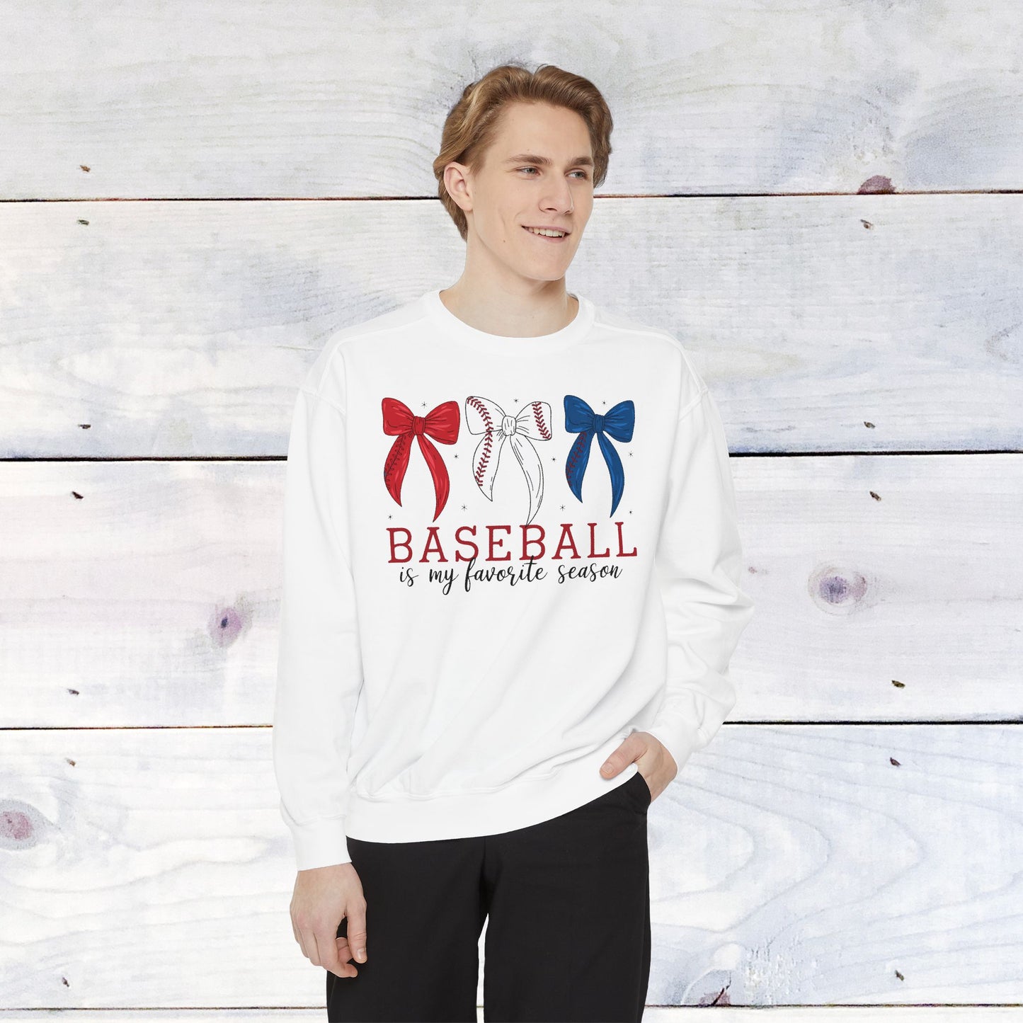 Baseball is my Favorite Season Comfort Color Sweatshirt