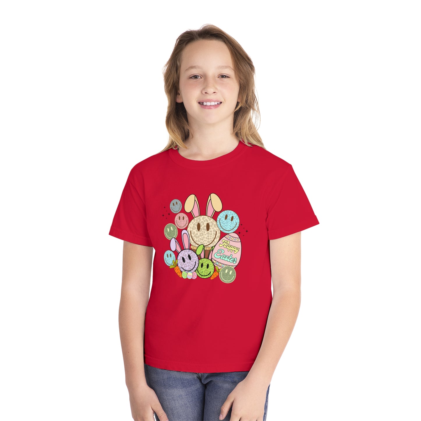 Funky Easter Youth Comfort Colors Tee