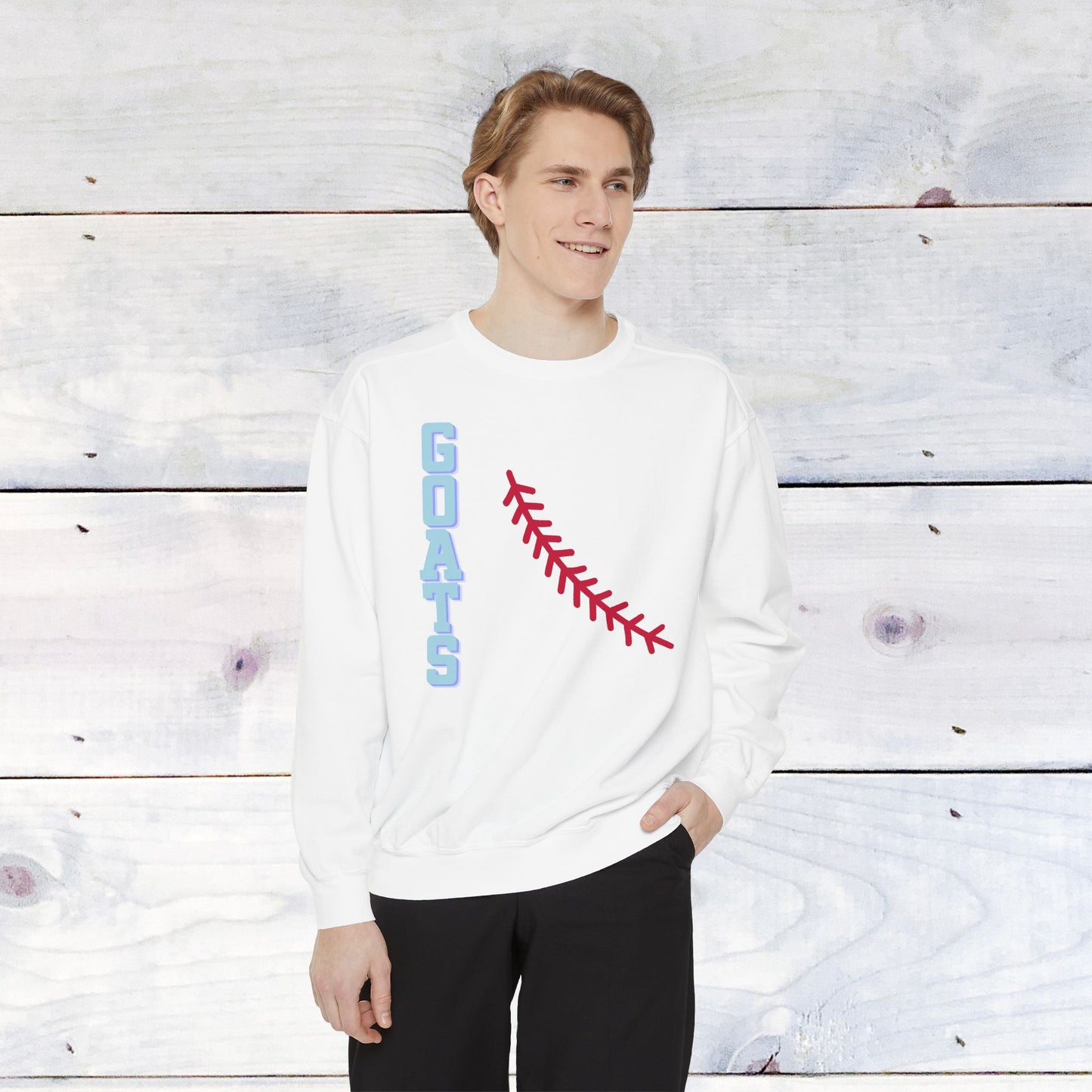 Goats Baseball Comfort Color Sweatshirt