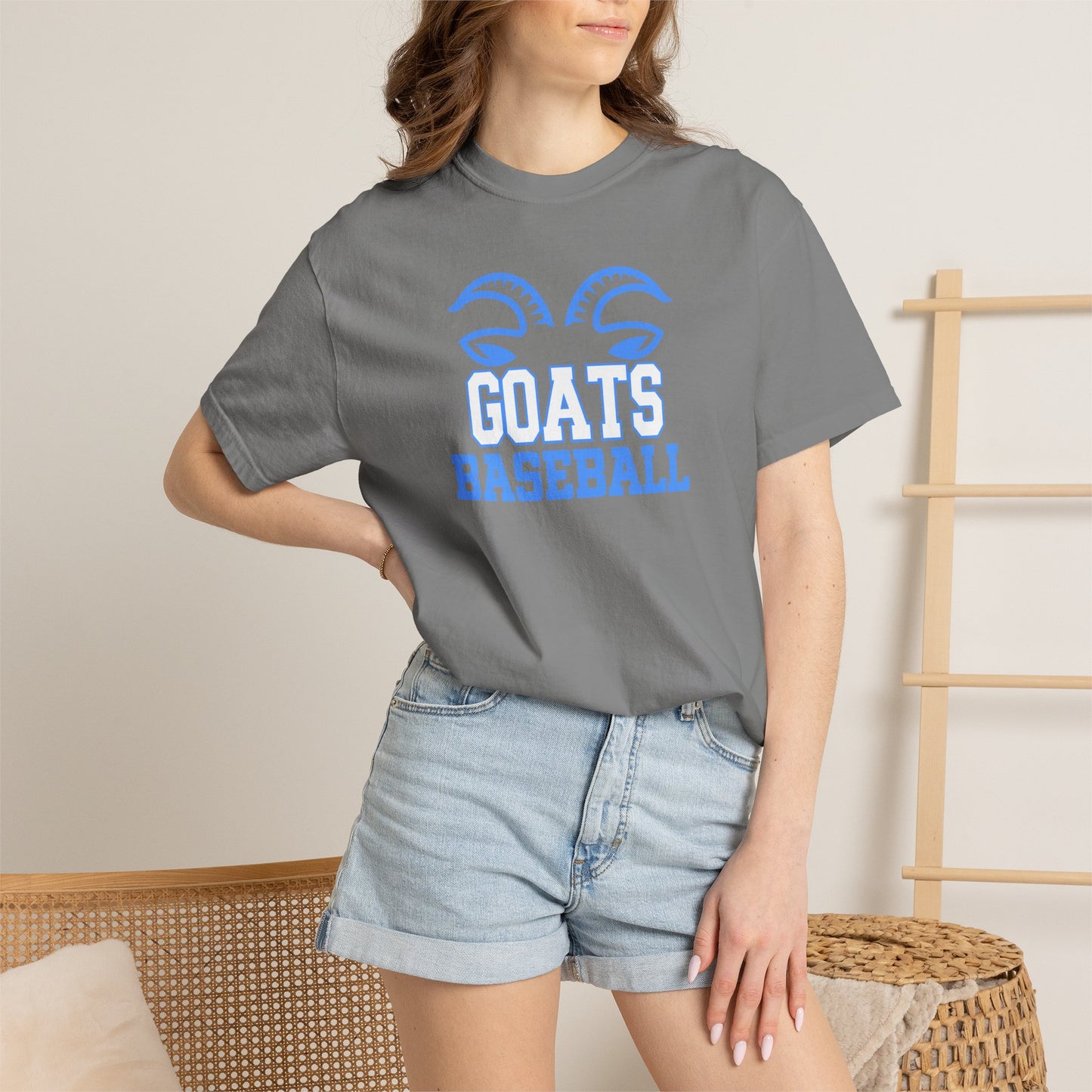 Goats Baseball T-Shirt — Comfort Colors Unisex