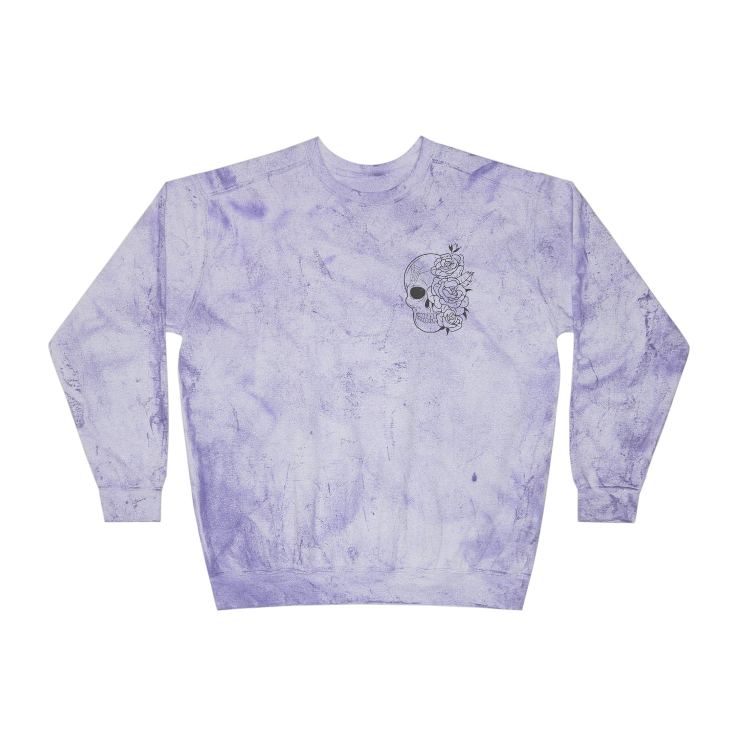 Skull Front, Vastly Overrated Back - Color Blast Comfort Colors Pullover - Multi Color Options