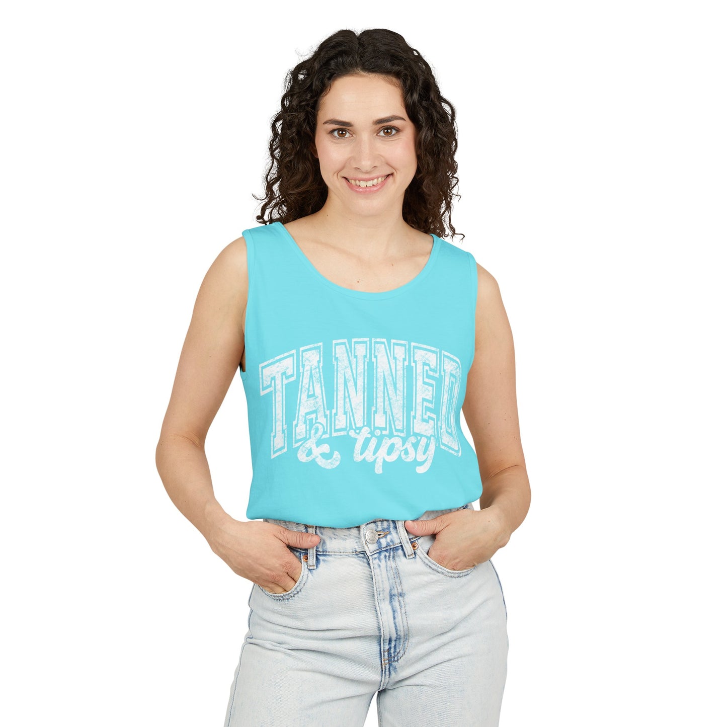 Tanned & Tipsy Comfort Colors Tank