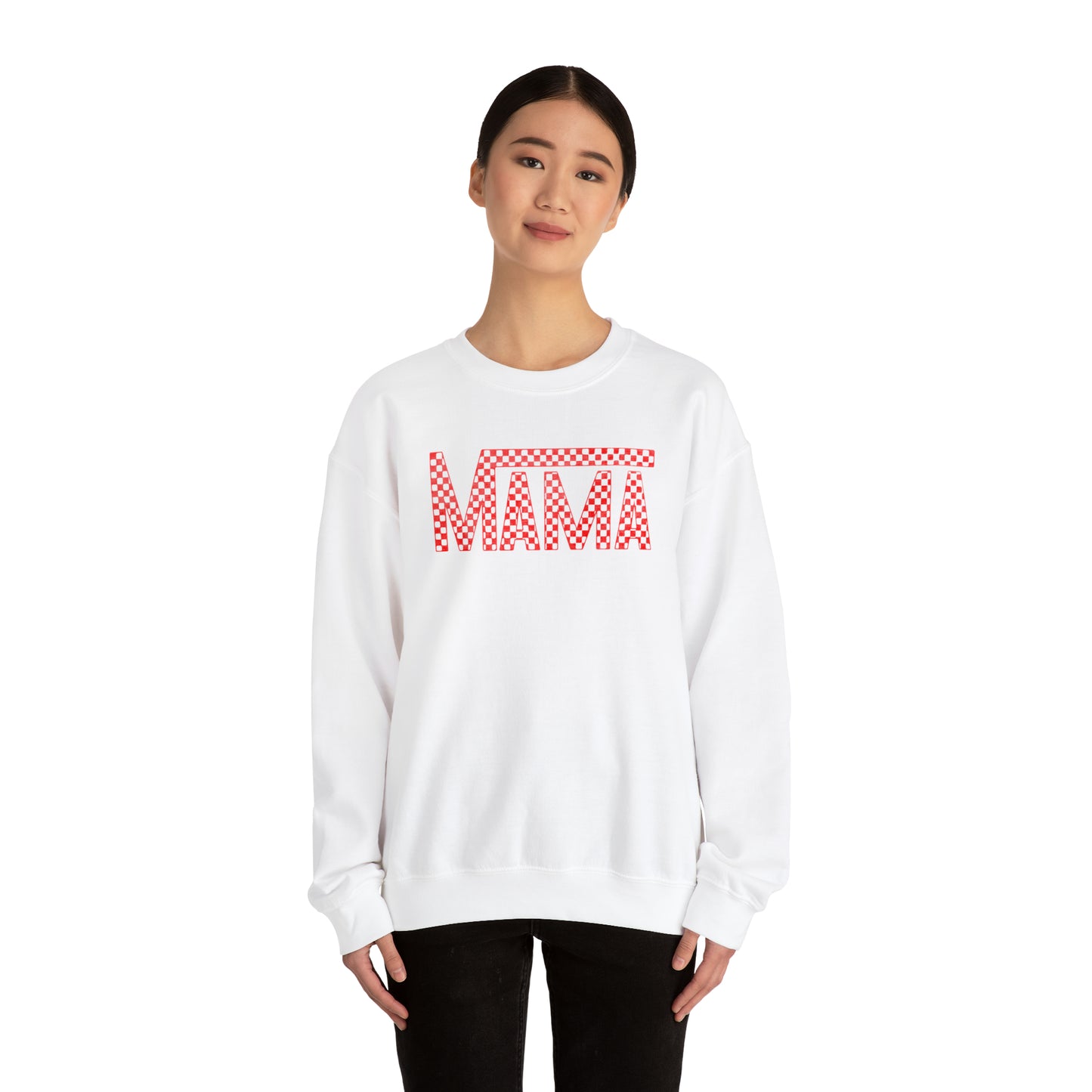 Red Mama Checkered Sweater