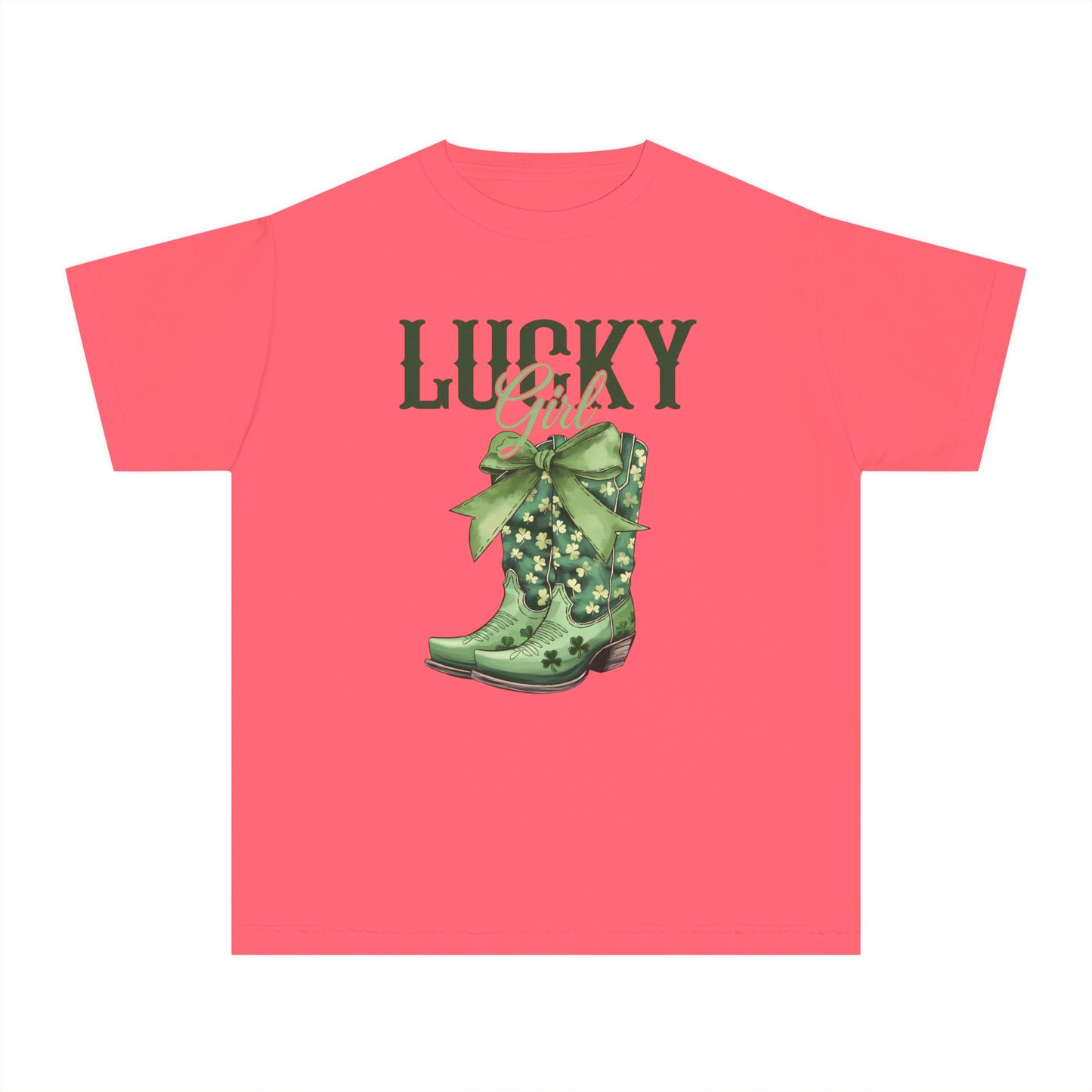 Lucky Girl Youth Comfort Colors Tee