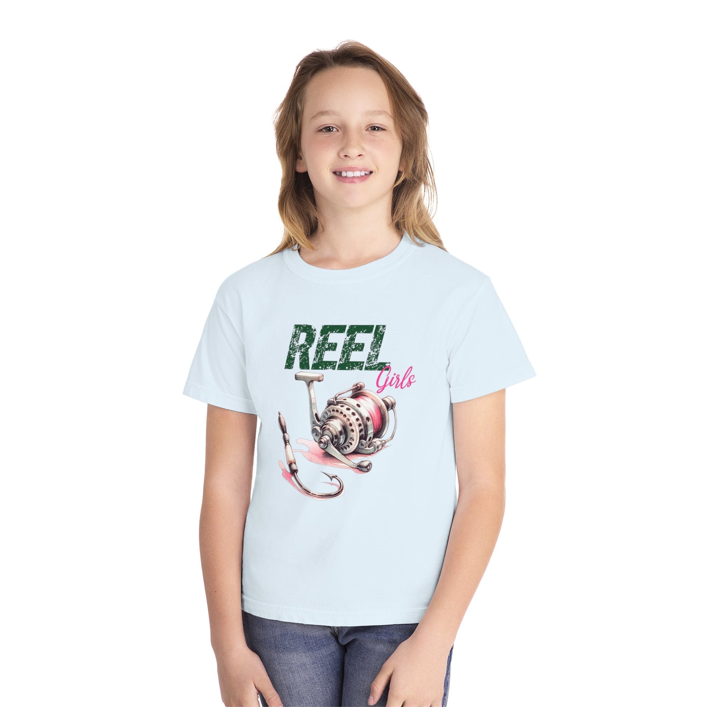 REEL Girls Youth Comfort Colors Tee