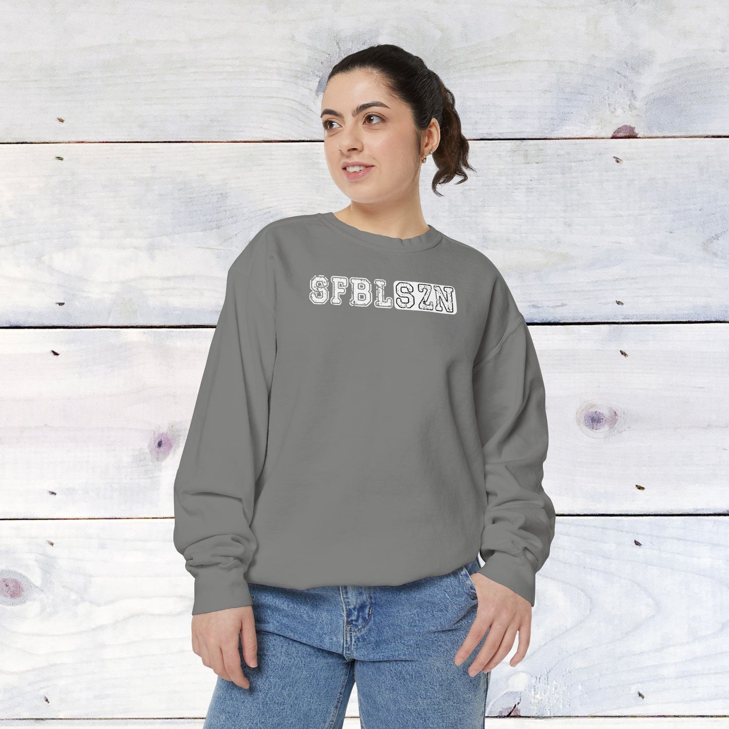 Softball Season Custom Comfort Colors Sweater