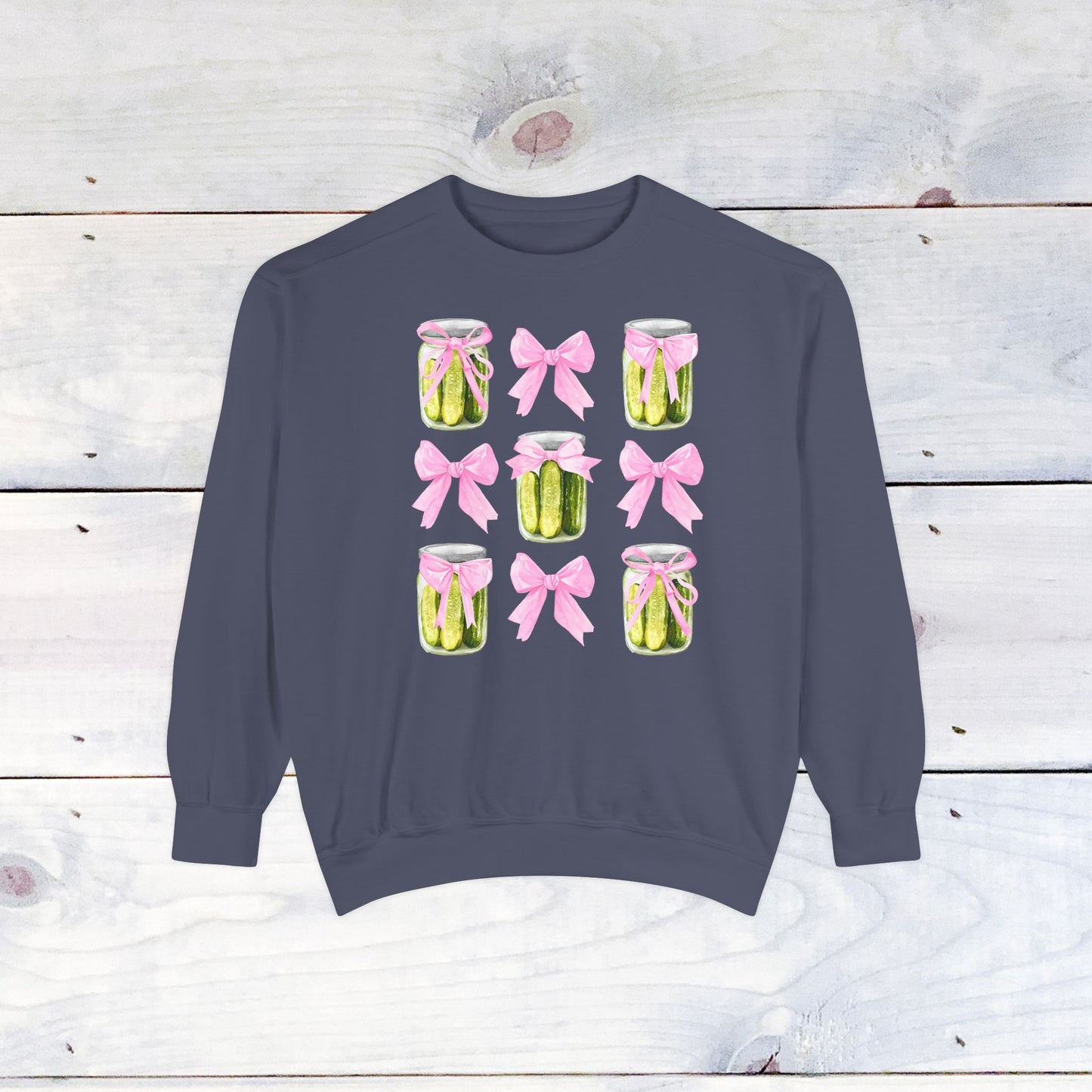 Pickles & Bows Adult Comfort Colors Sweatshirt