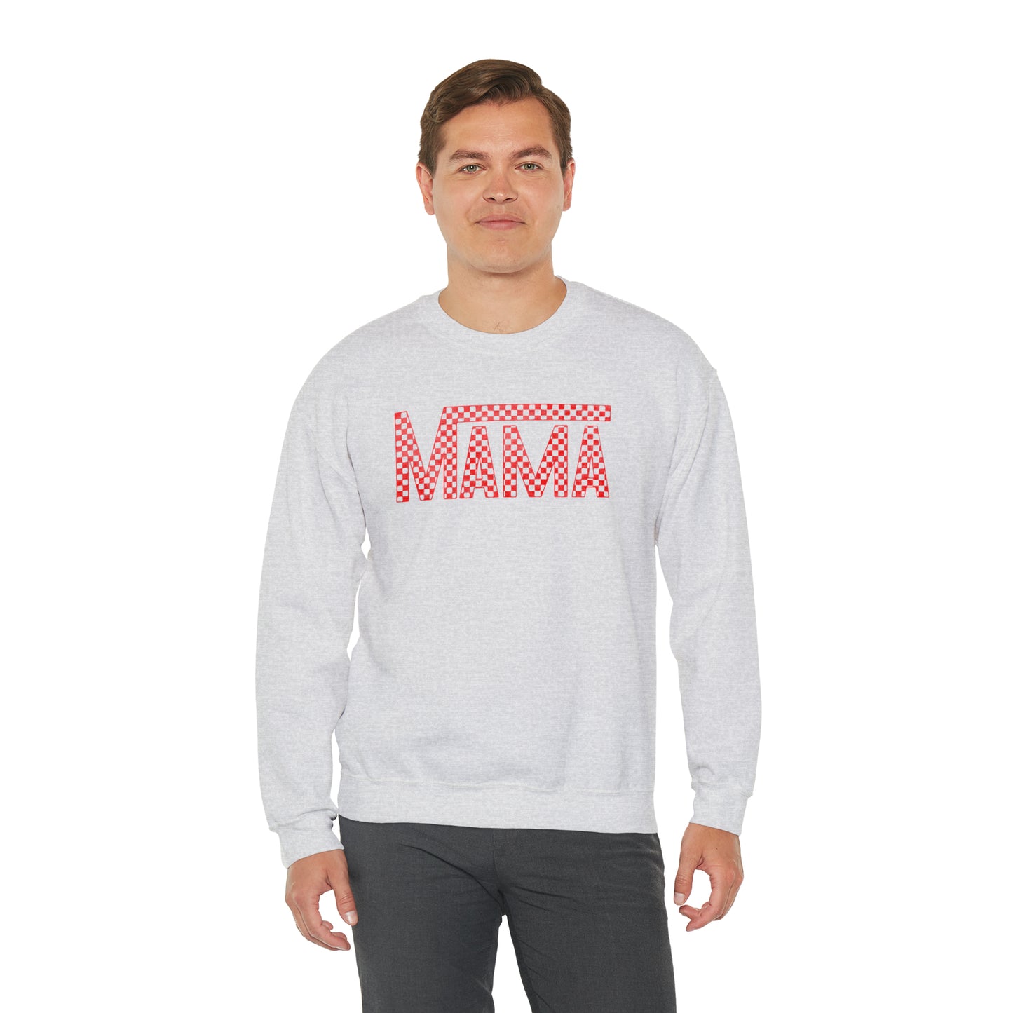 Red Mama Checkered Sweater