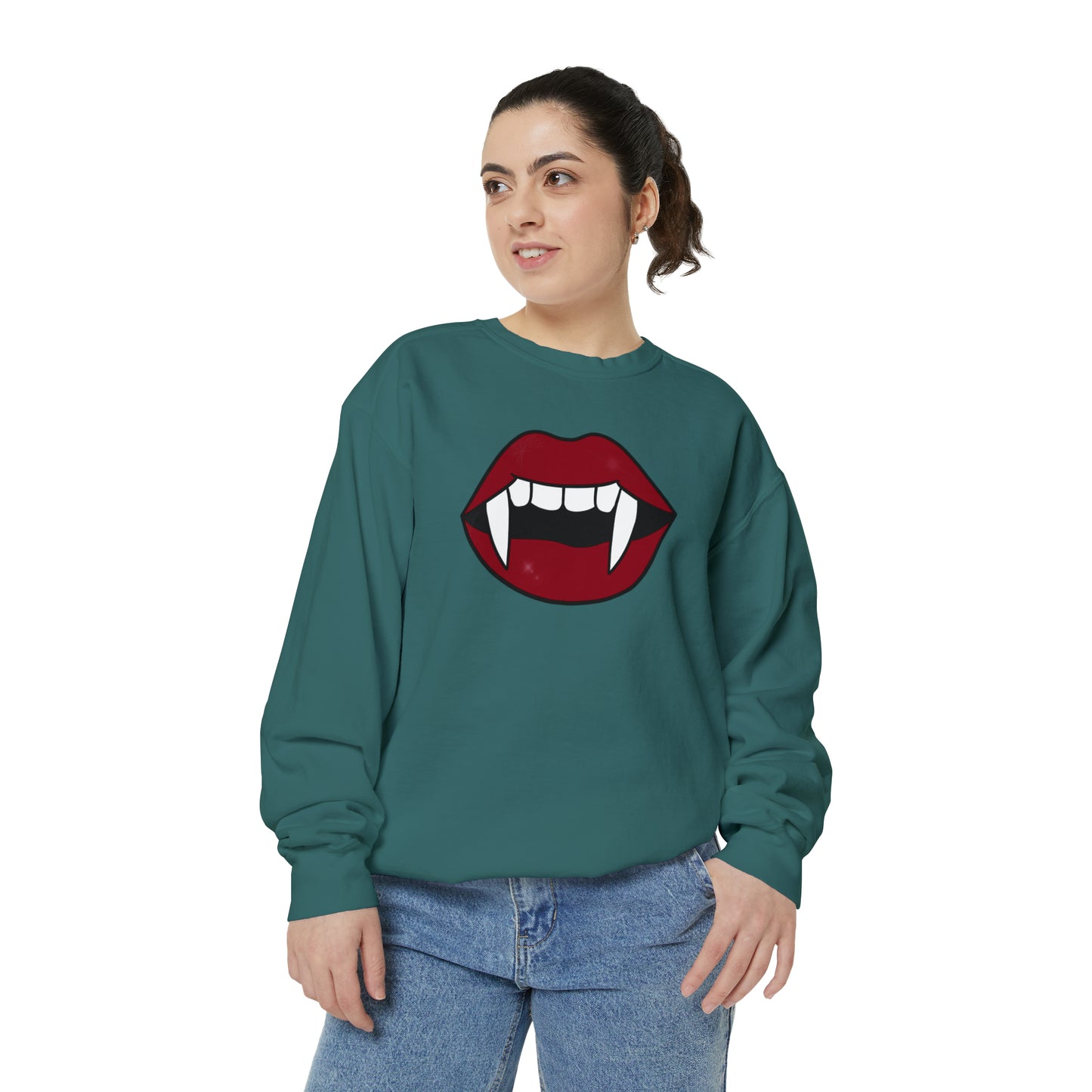 Vampire Fang Comfort Colors Sweater