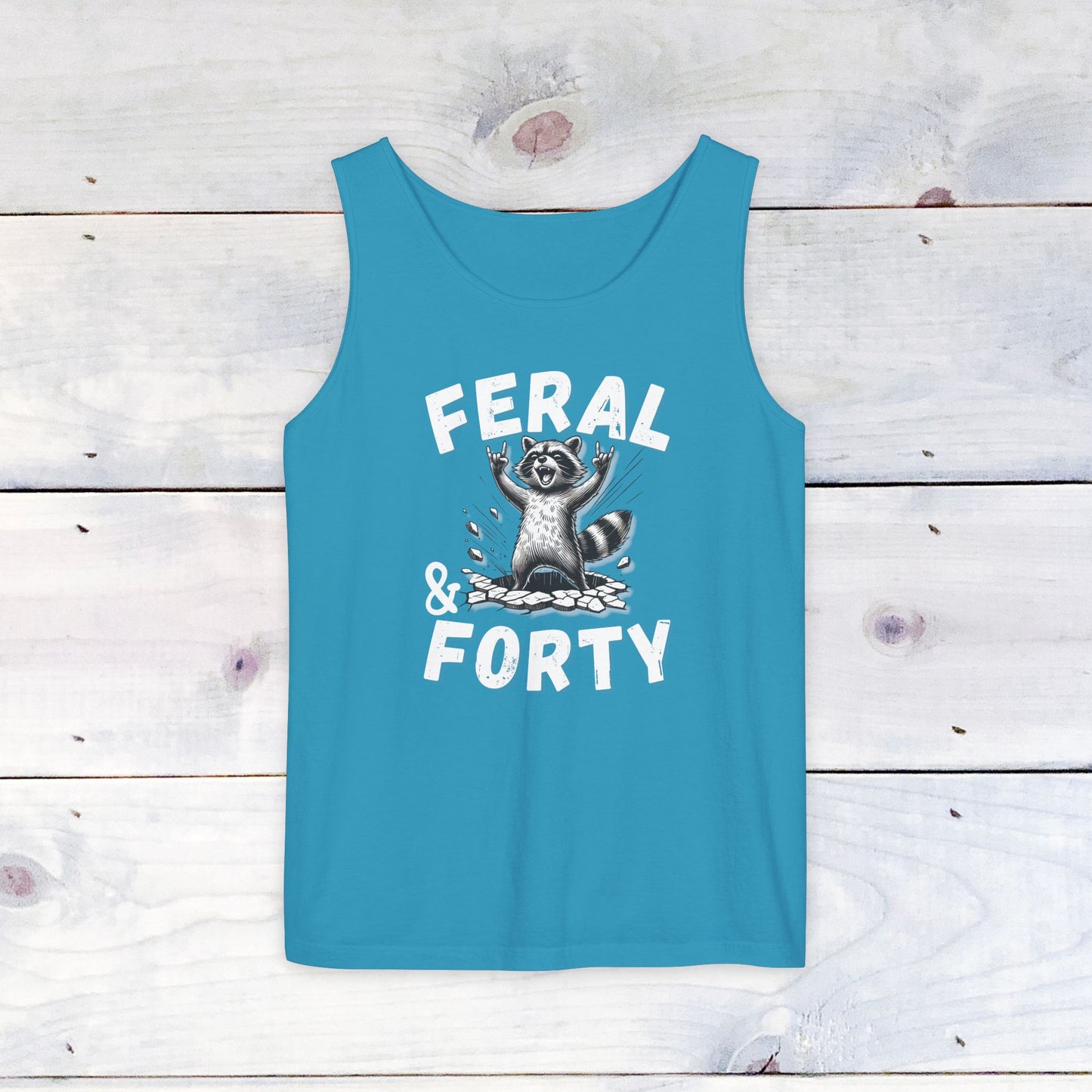 Feral & Forty Rockin' Comfort Colors Tank Top