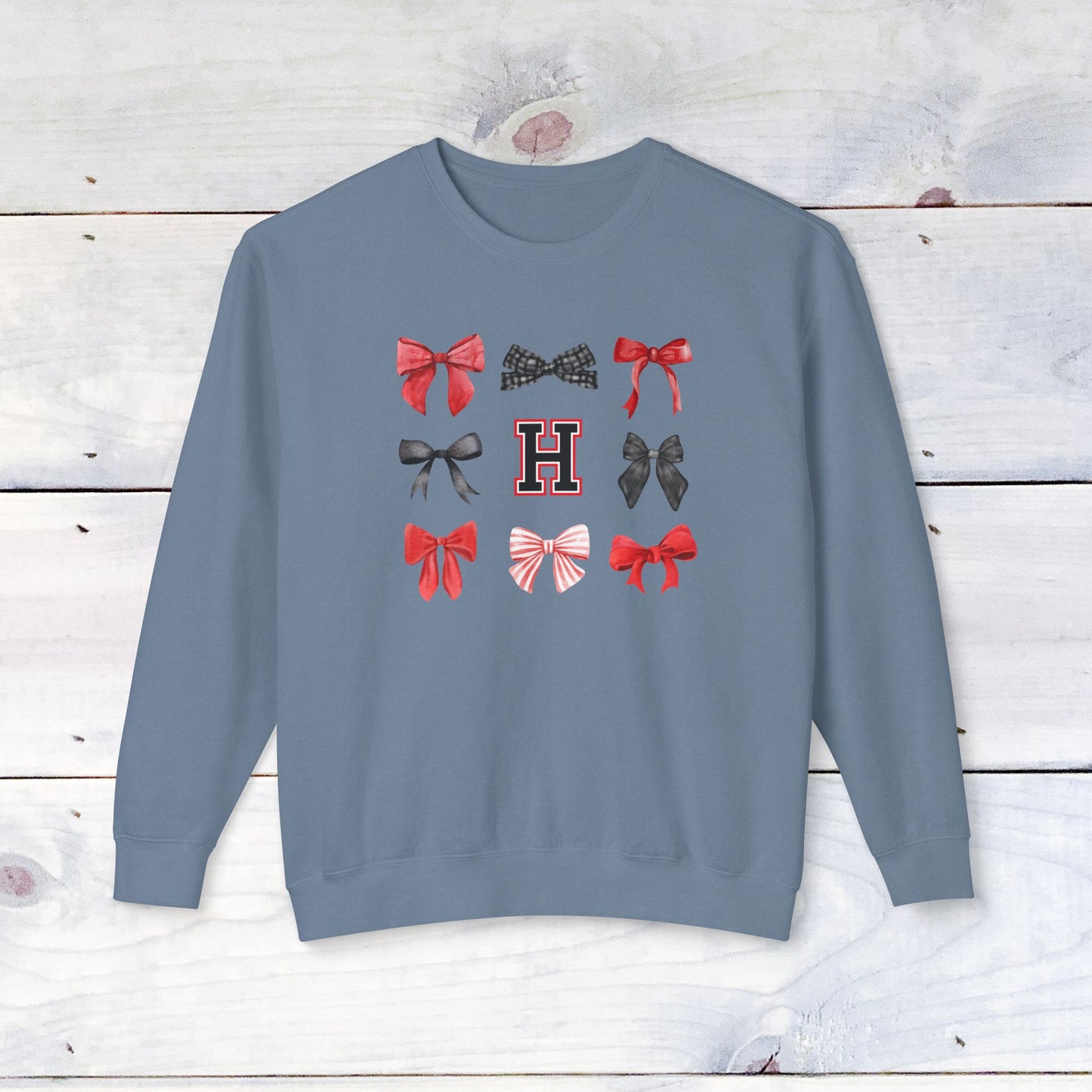 Heath Bow Comfort Colors Sweater