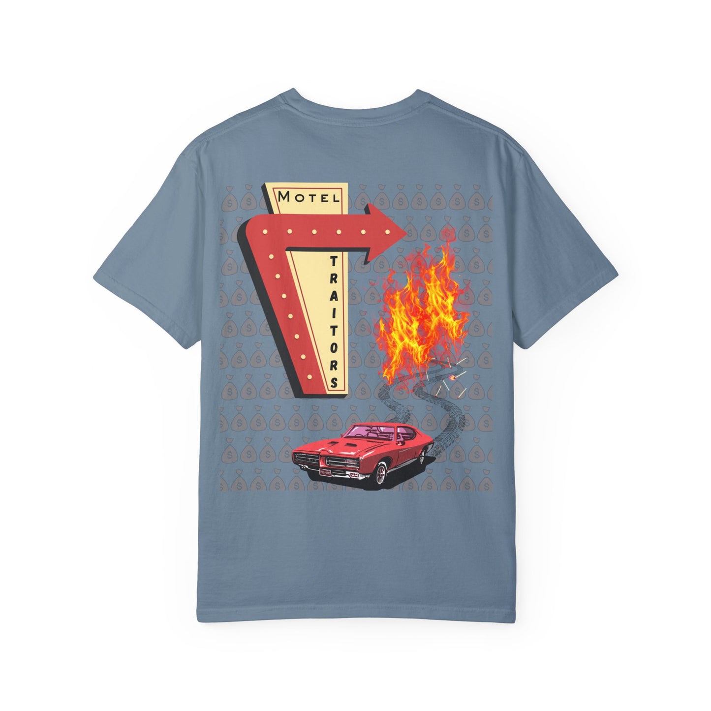 Motel Traitors - Taylor Swift Comfort Colors Shirt - Main Graphic on back