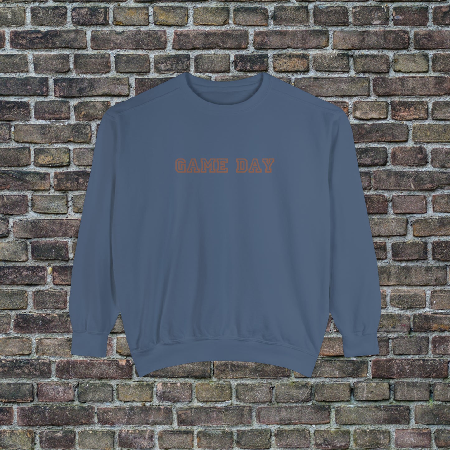 Game Day Comfort Colors Sweater - Brown Text