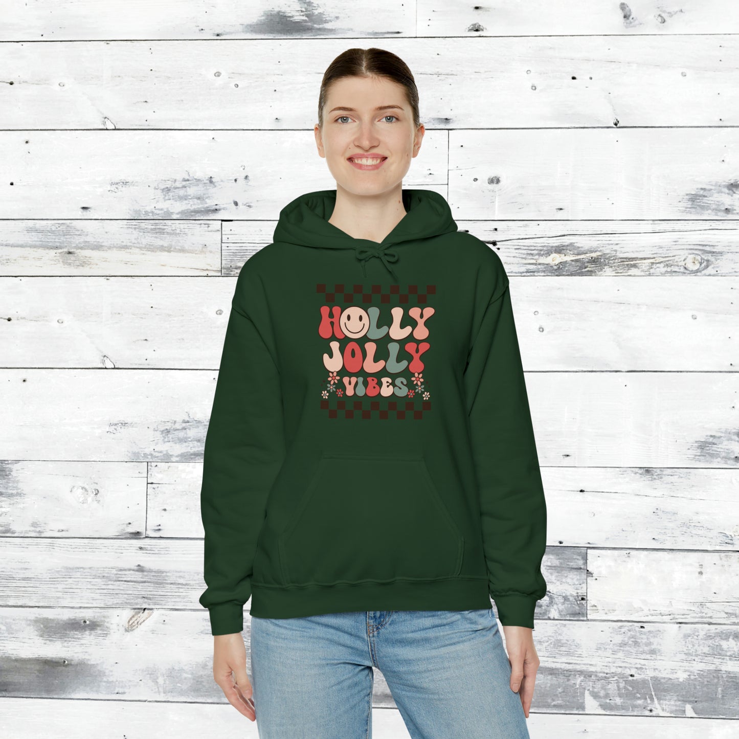 Holly Jolly Vibes Hoodie