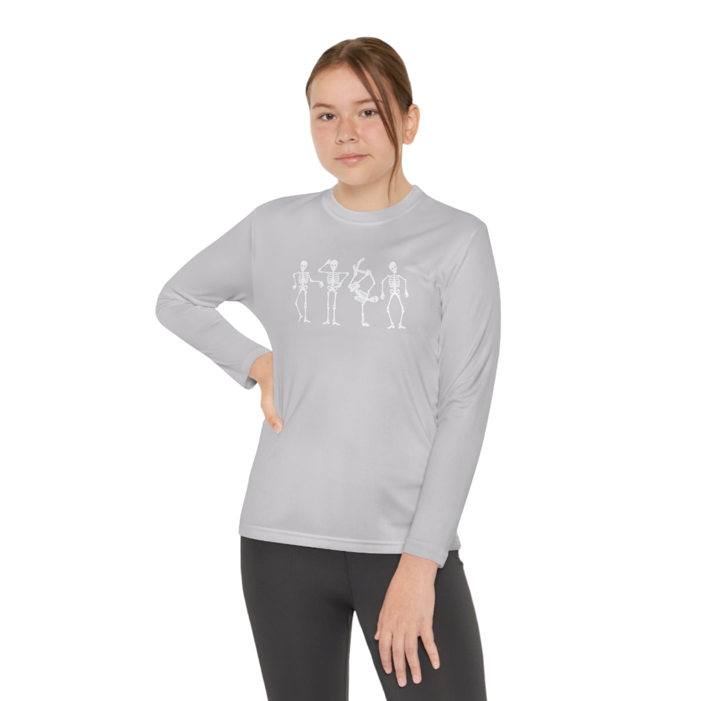 Youth Dancing Skelly Long Sleeve T-Shirt