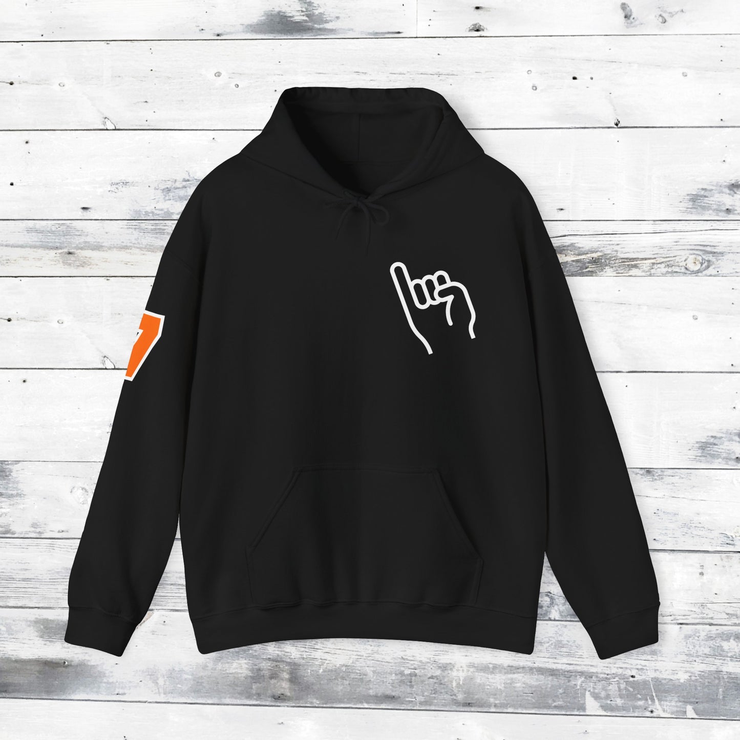 Custom Number Sleeve Jackets Stinger Hoodie Front - Old School R back