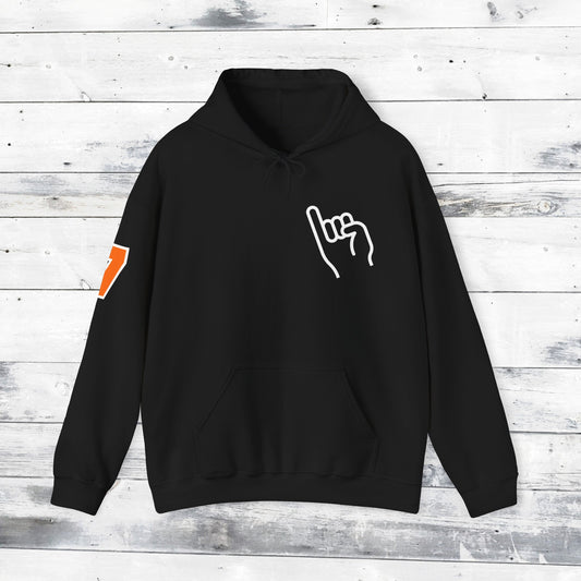 Custom Number Sleeve Jackets Stinger Hoodie Front - Old School R back
