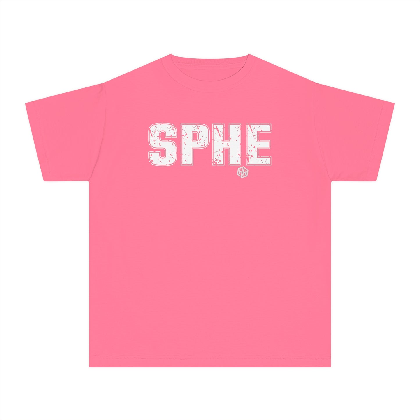SPHE Youth Comfort Colors T . White Text