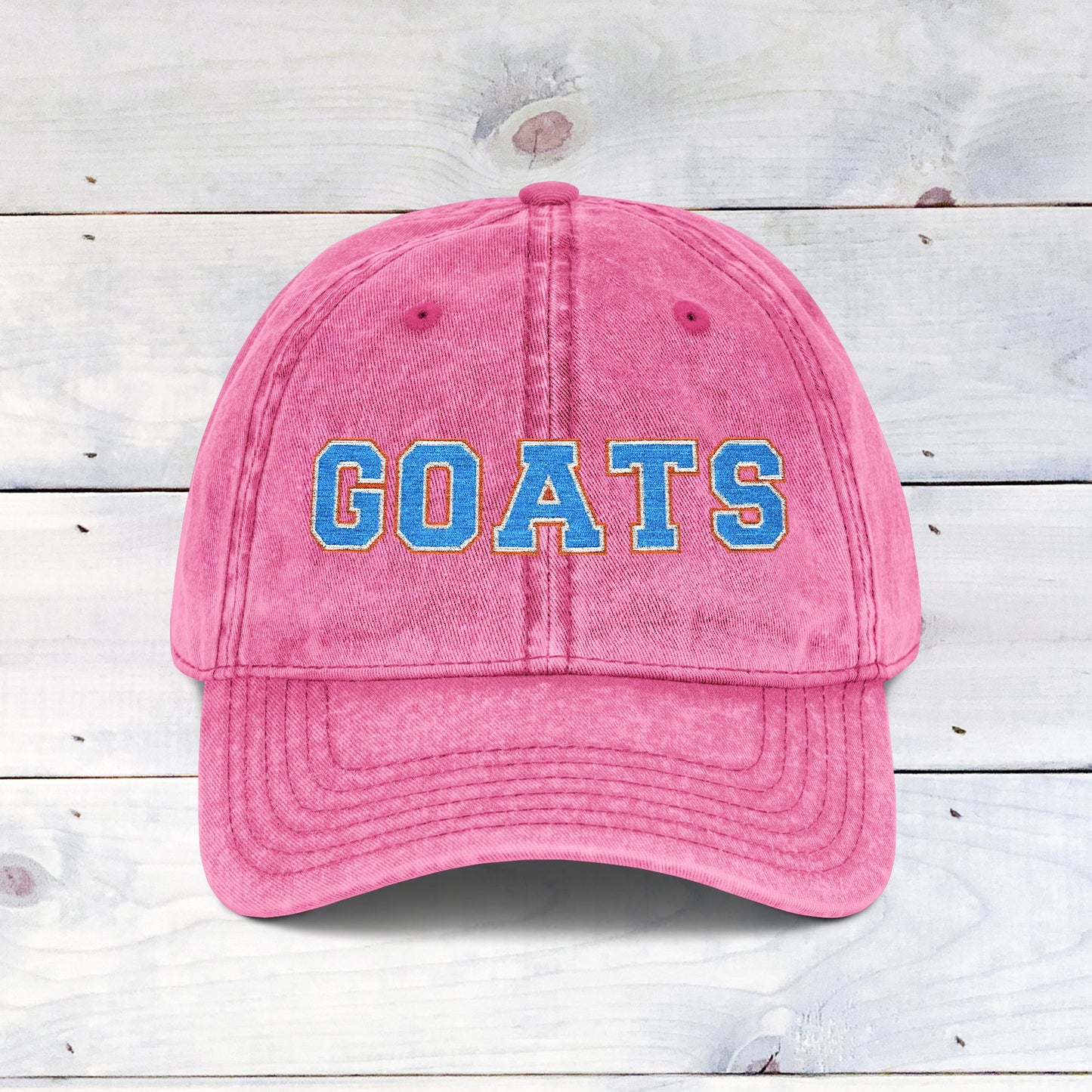 Vintage Embroidered Cap - Goats Custom
