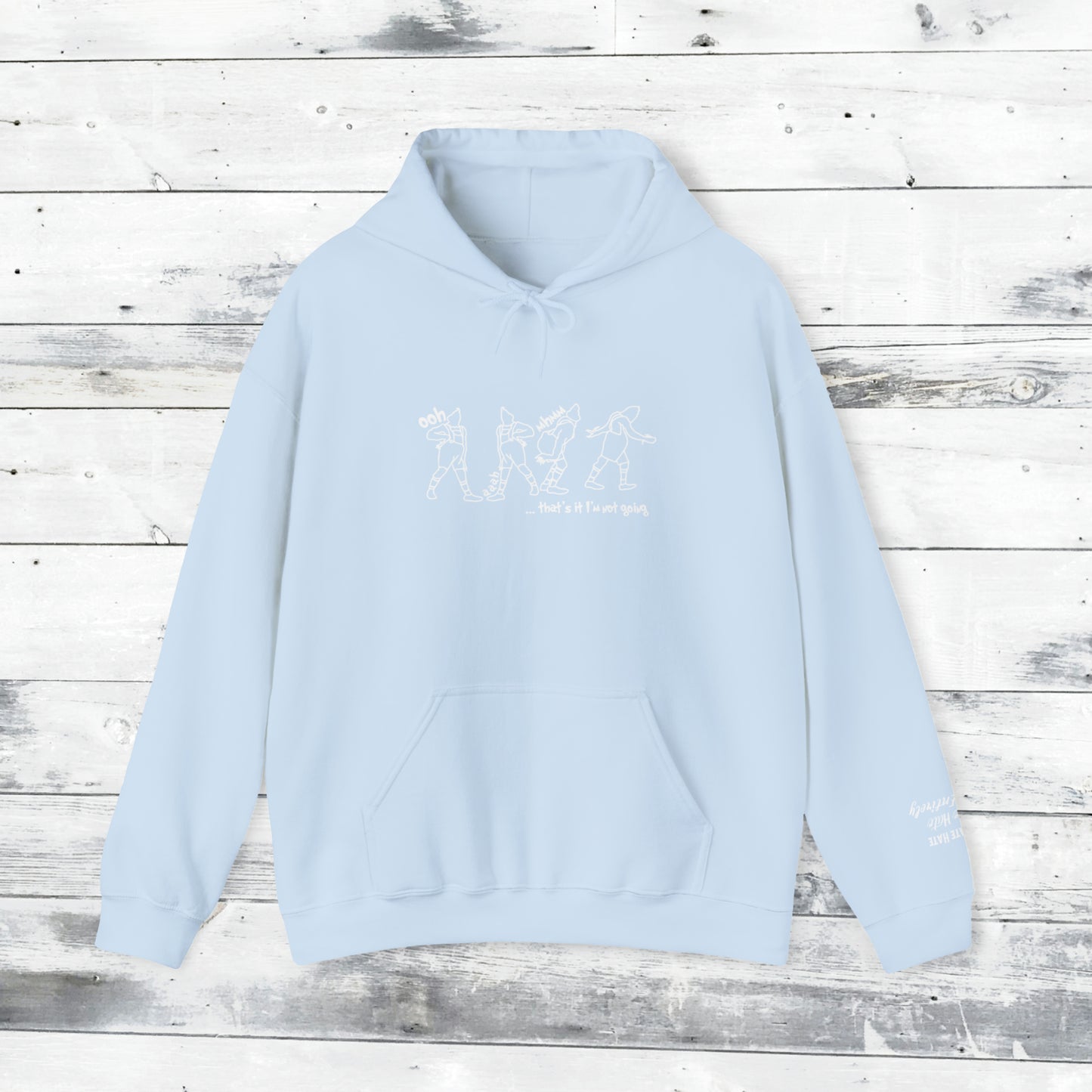 GRINCH HOODIE - LOATHE ENTIRELY QUOTE LEFT CUFF