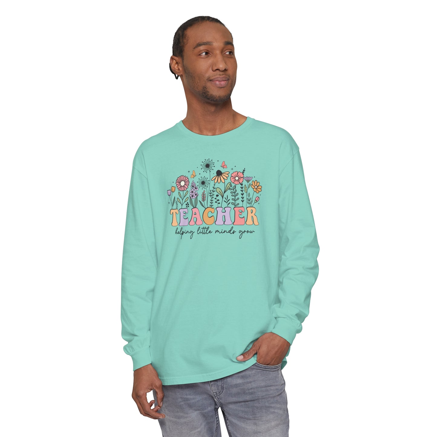 Teacher Long Sleeve Comfort Colors T-Shirt