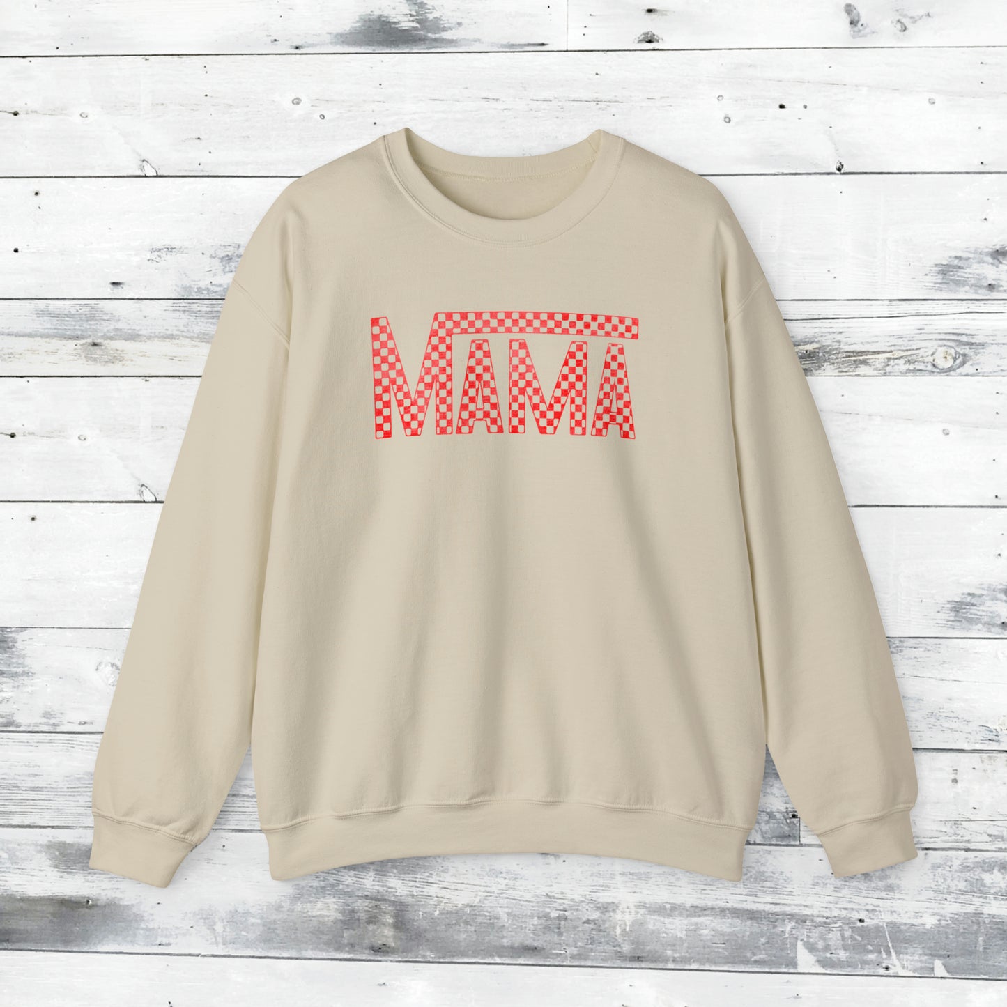 Red Mama Checkered Sweater