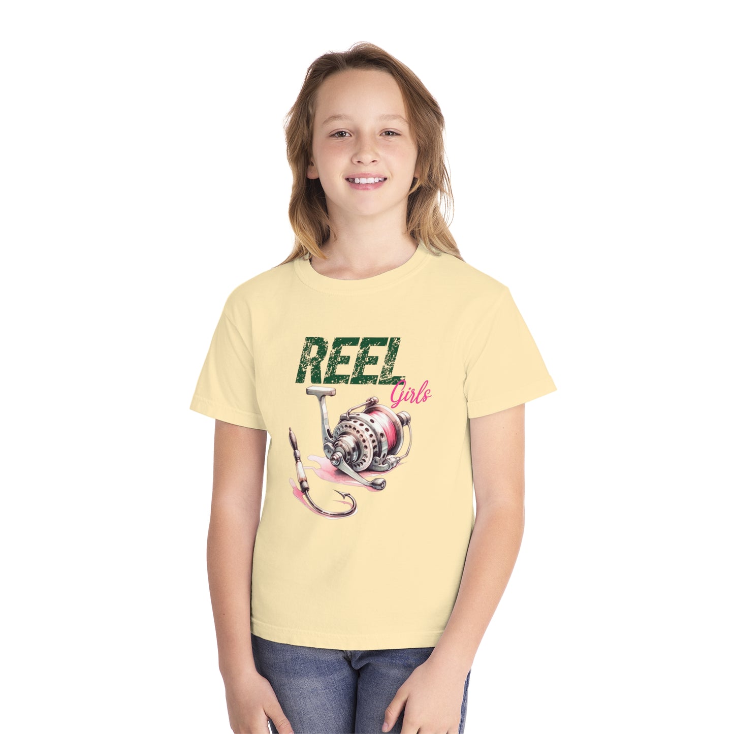 REEL Girls Youth Comfort Colors Tee
