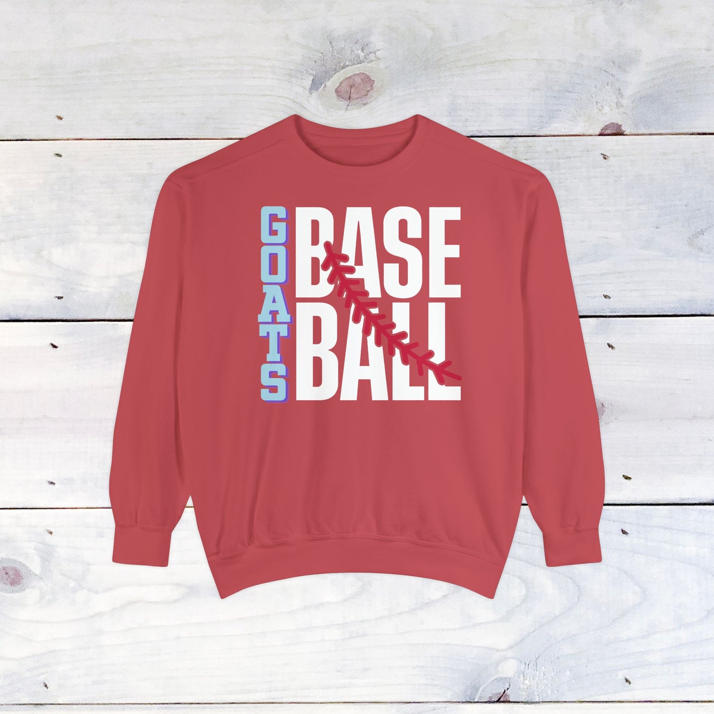 Goats Baseball Comfort Color Sweatshirt