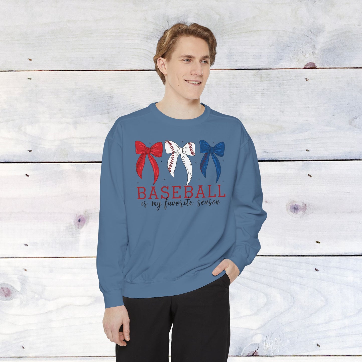 Baseball is my Favorite Season Comfort Color Sweatshirt