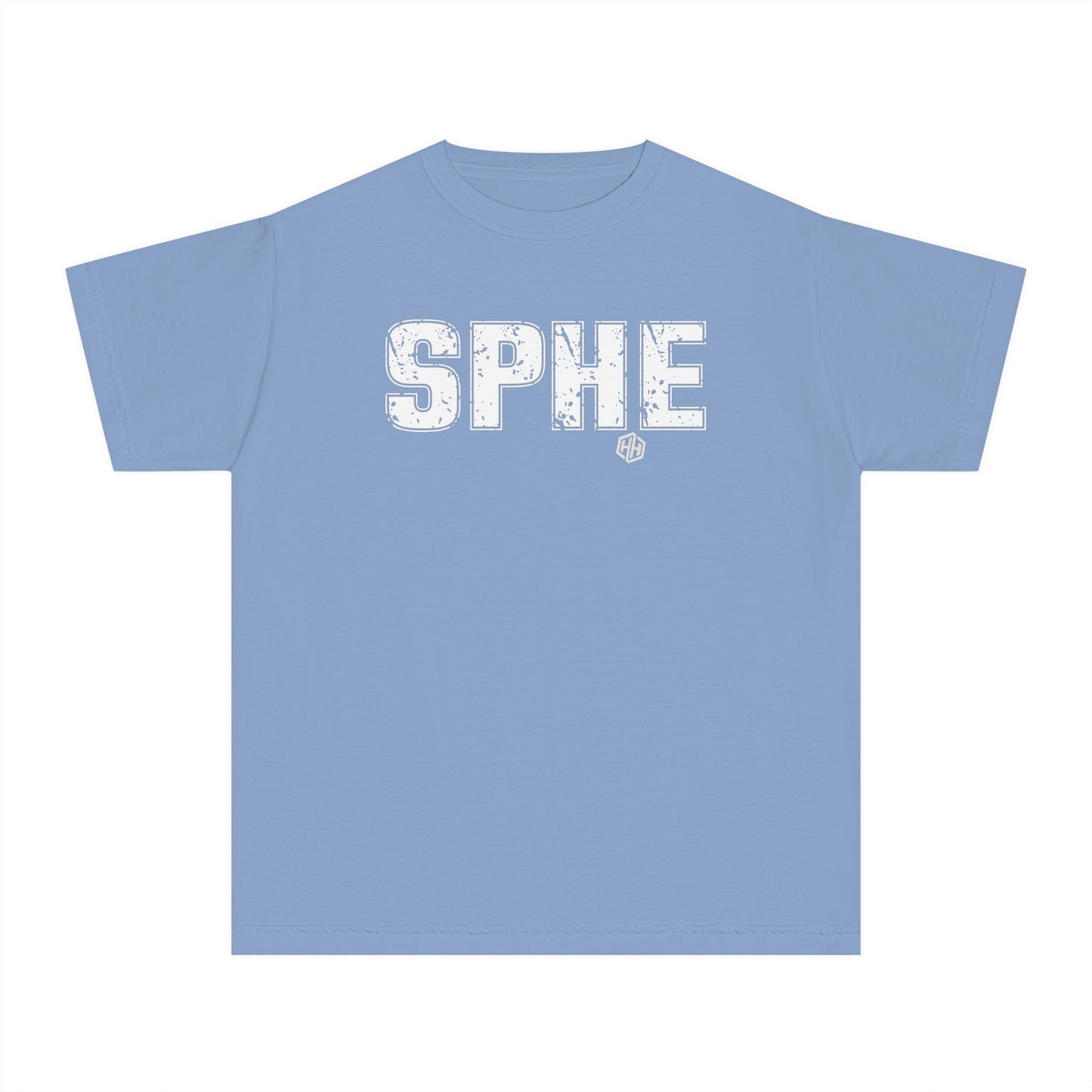 SPHE Youth Comfort Colors T . White Text
