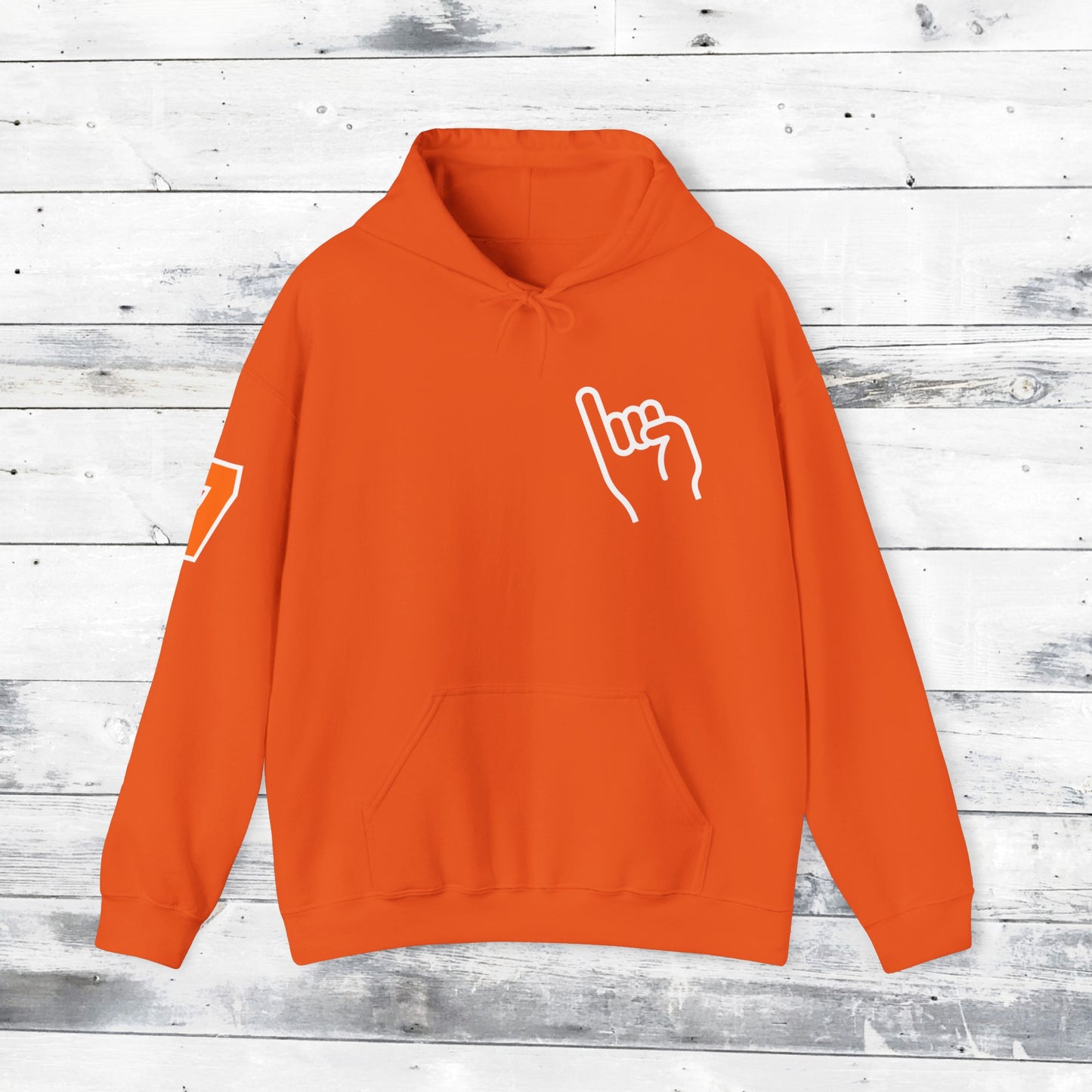Custom Number Sleeve Jackets Stinger Hoodie Front - Old School R back