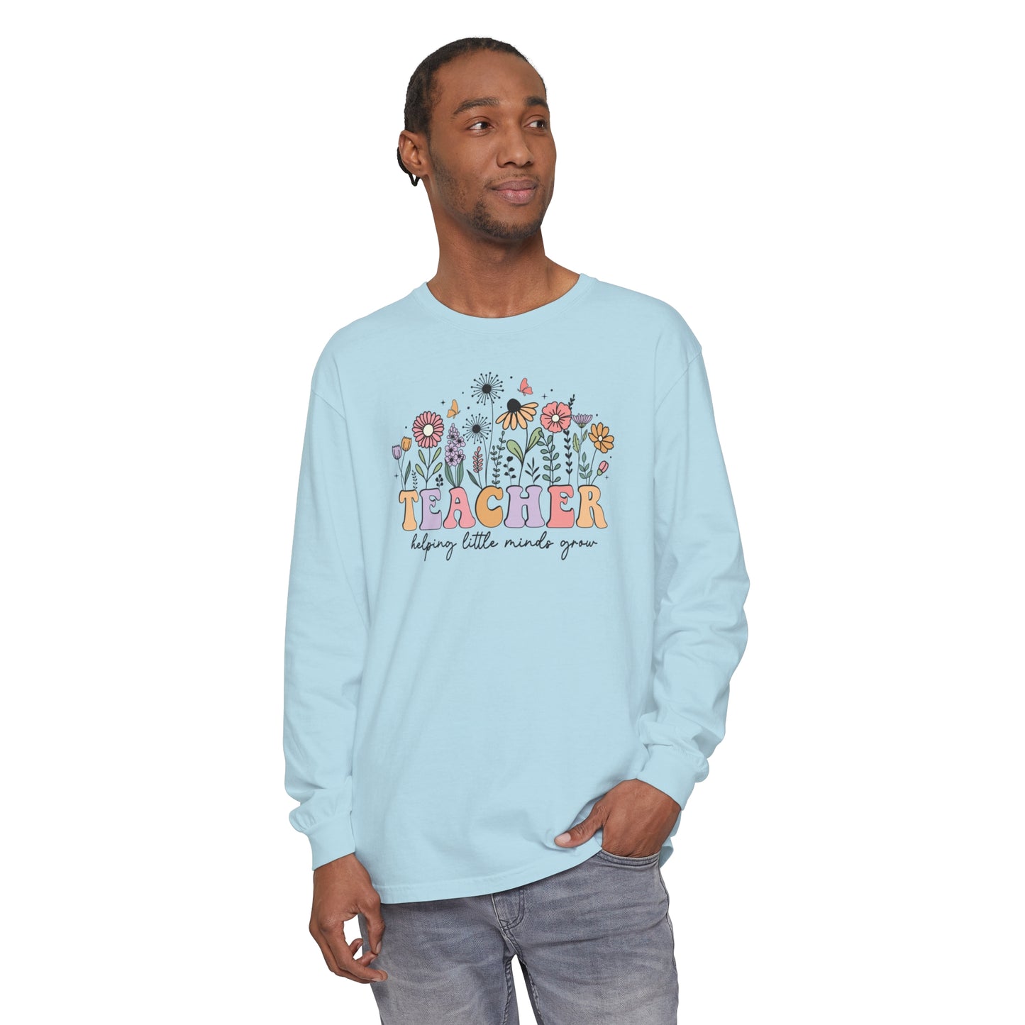 Teacher Long Sleeve Comfort Colors T-Shirt